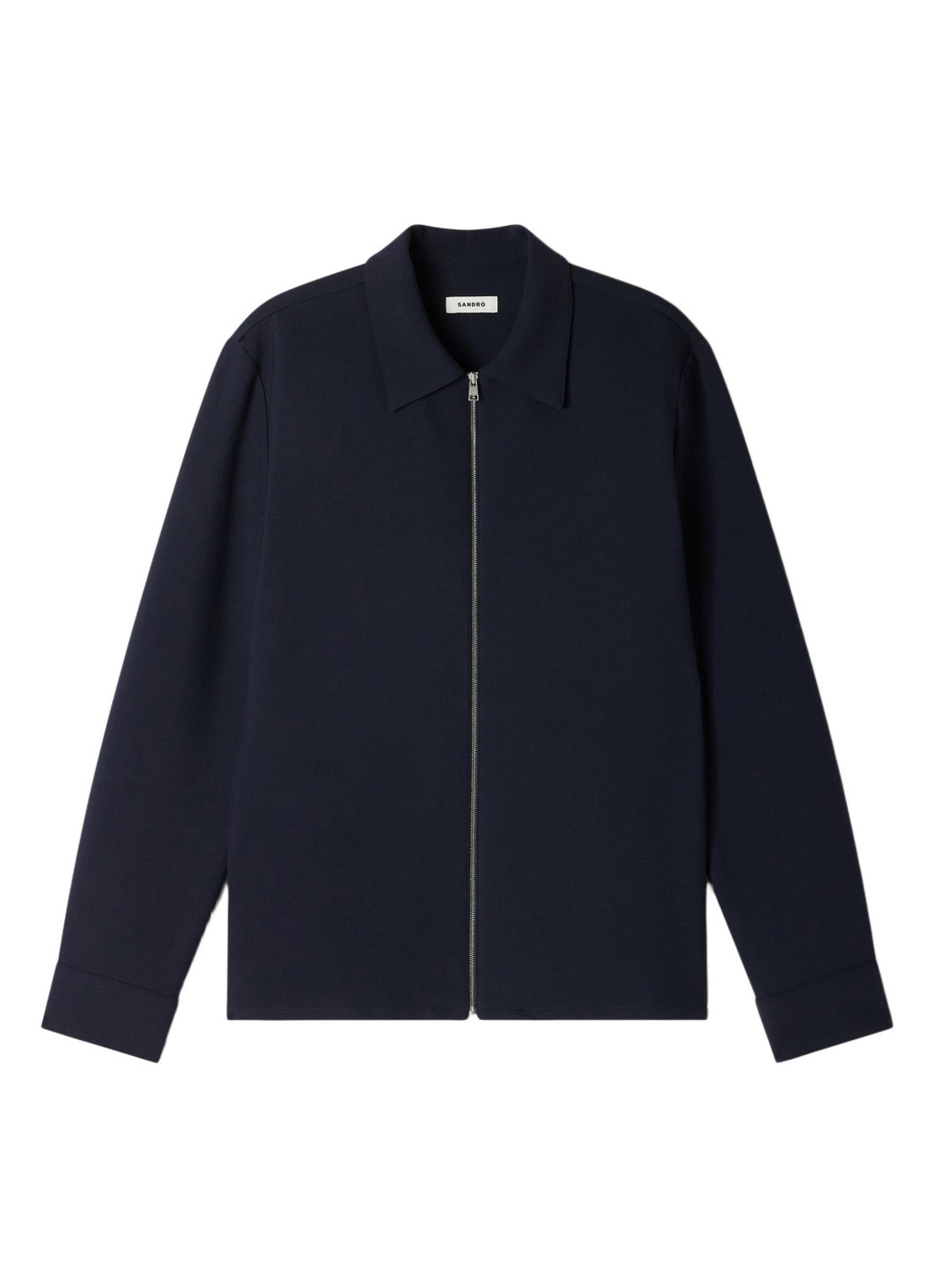 Sandro Regular fit overshirt - voorkant donkerblauw