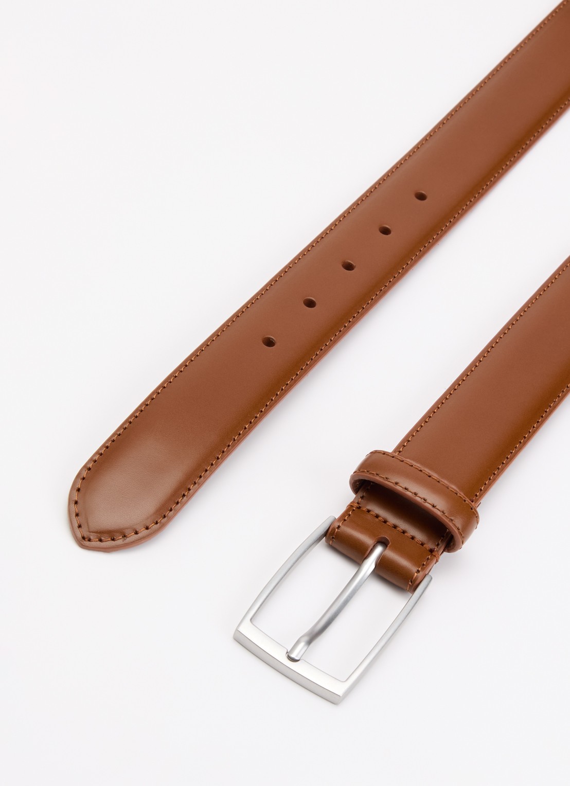 Sandro Riem van leer - detail bruin