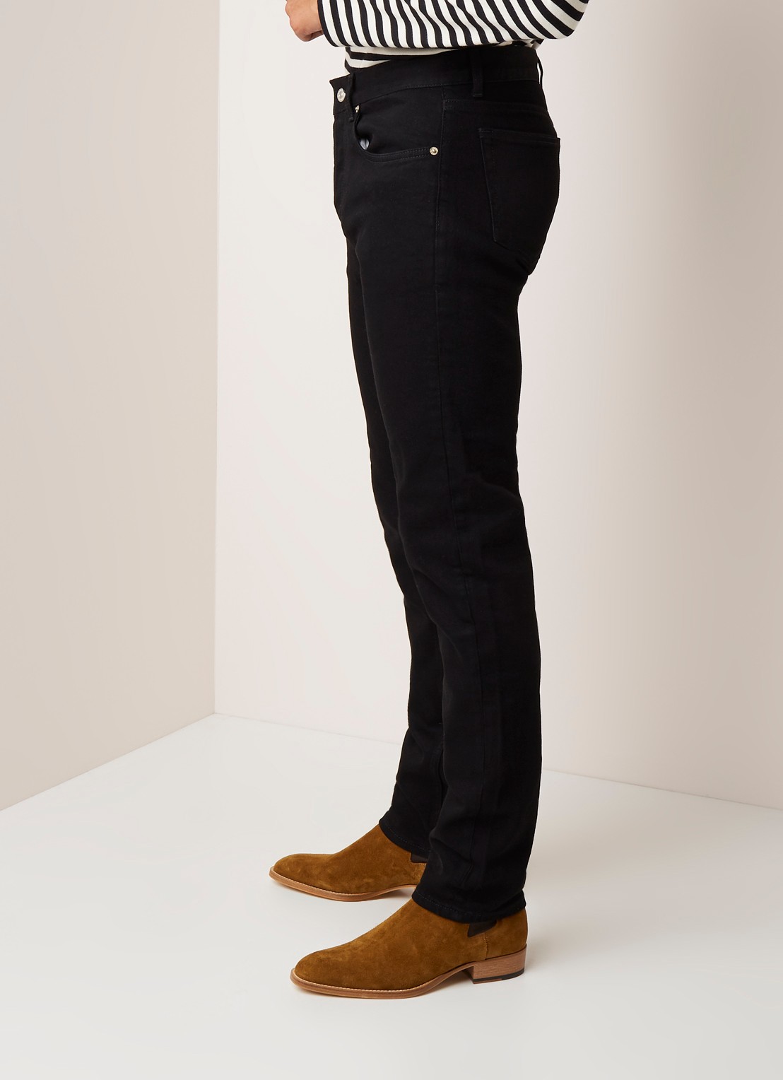 Sandro Slim fit jeans met stretch - detail 3 zwart
