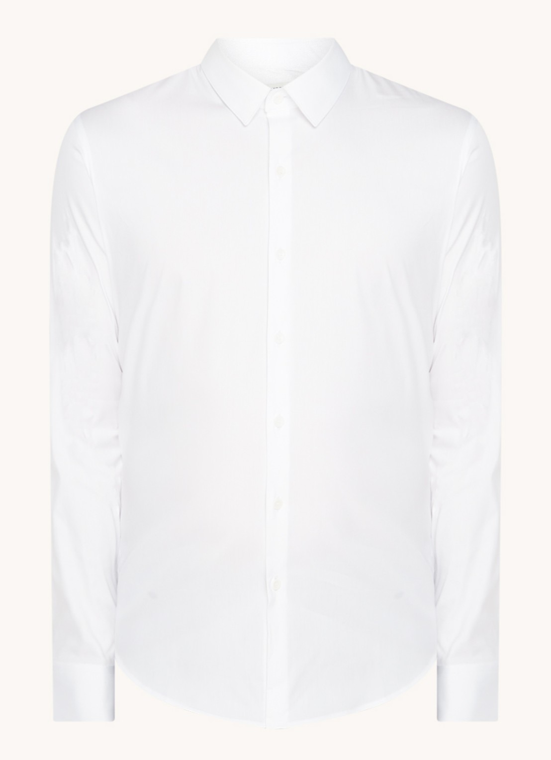 Sandro Slim fit overhemd met stretch - voorkant wit