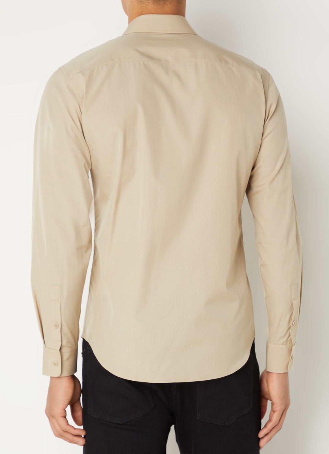 Sandro Slim fit overhemd - achterkant beige
