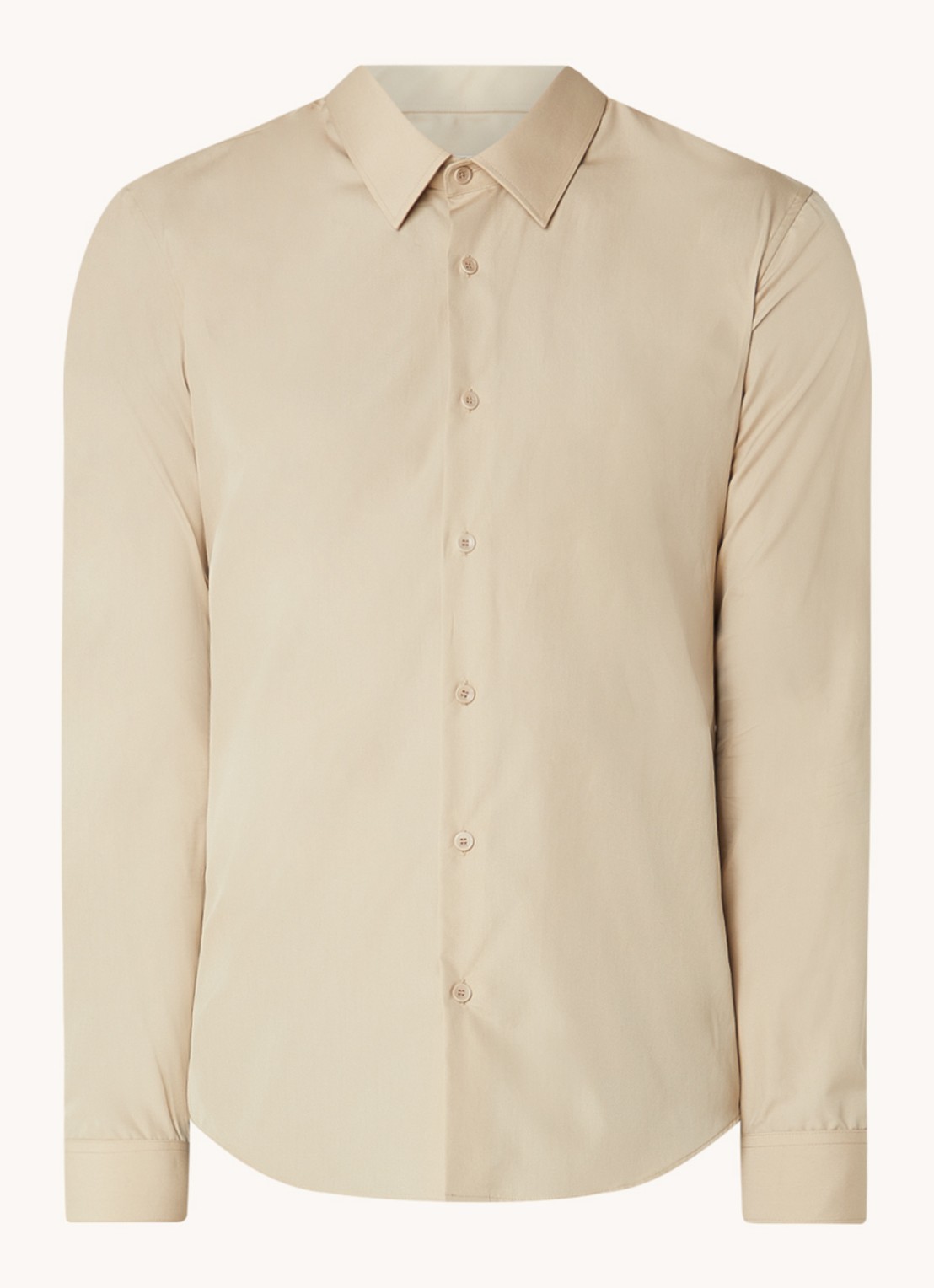 Sandro Slim fit overhemd - voorkant 2 beige