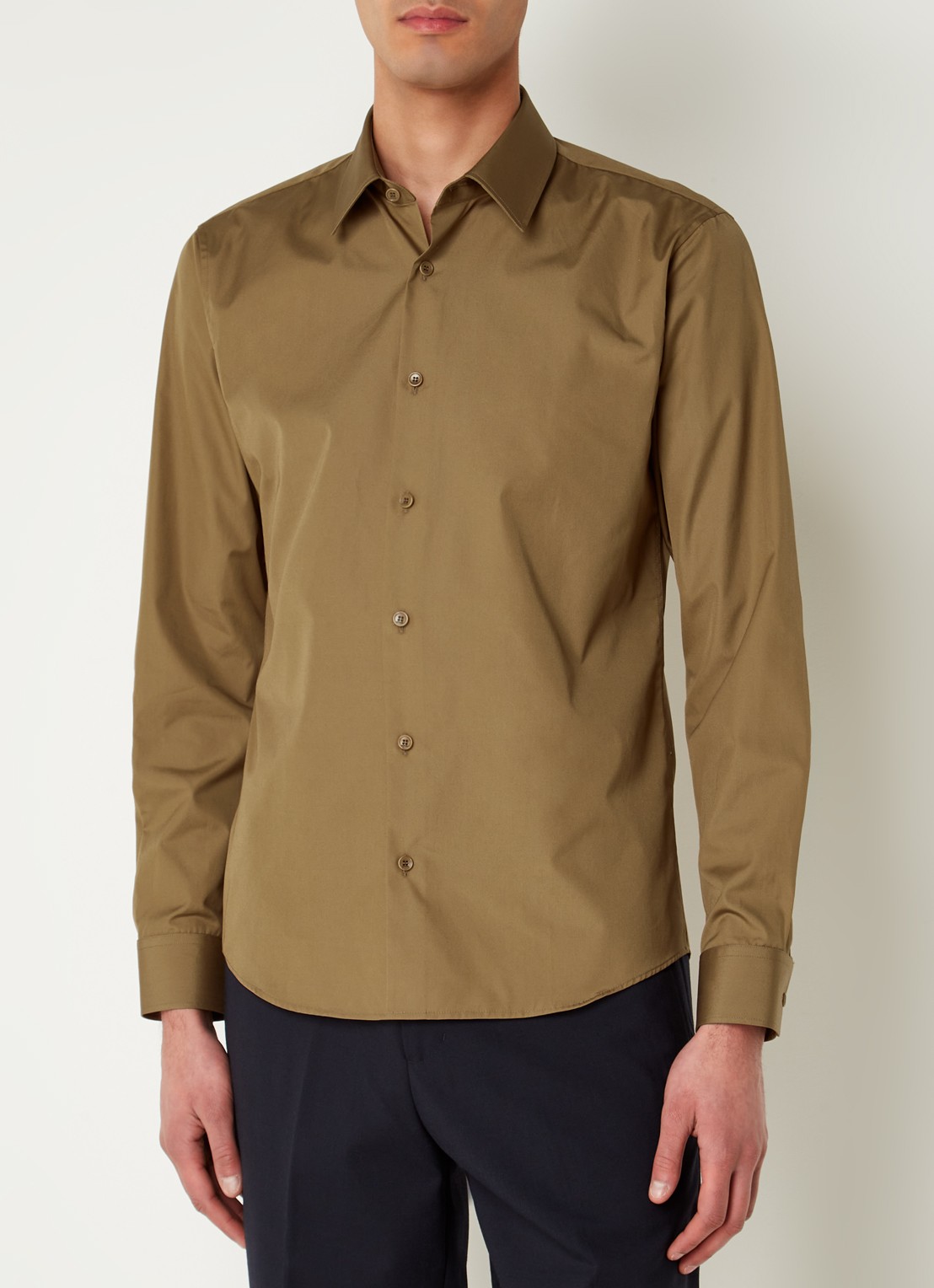 Sandro Slim fit overhemd - detail 4 camel