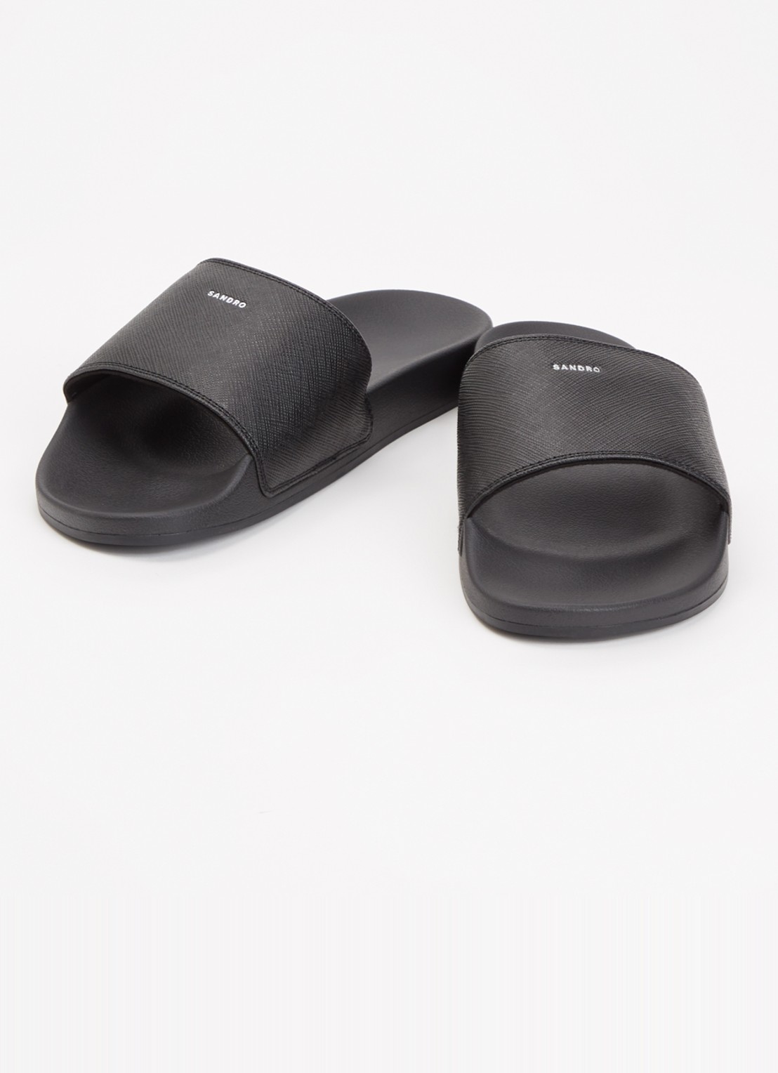 Sandro Slipper met logo - detail 2 zwart