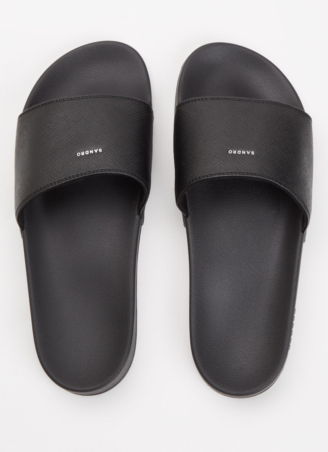 Sandro Slipper met logo - detail 3 zwart