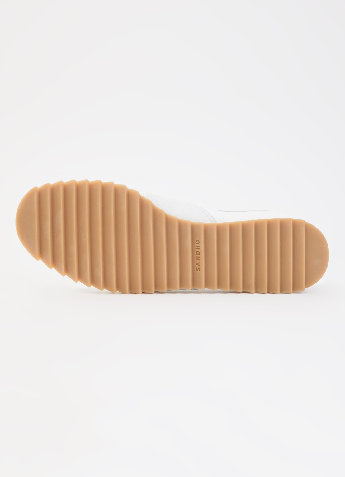 Sandro Sneaker van leer - detail 5 wit