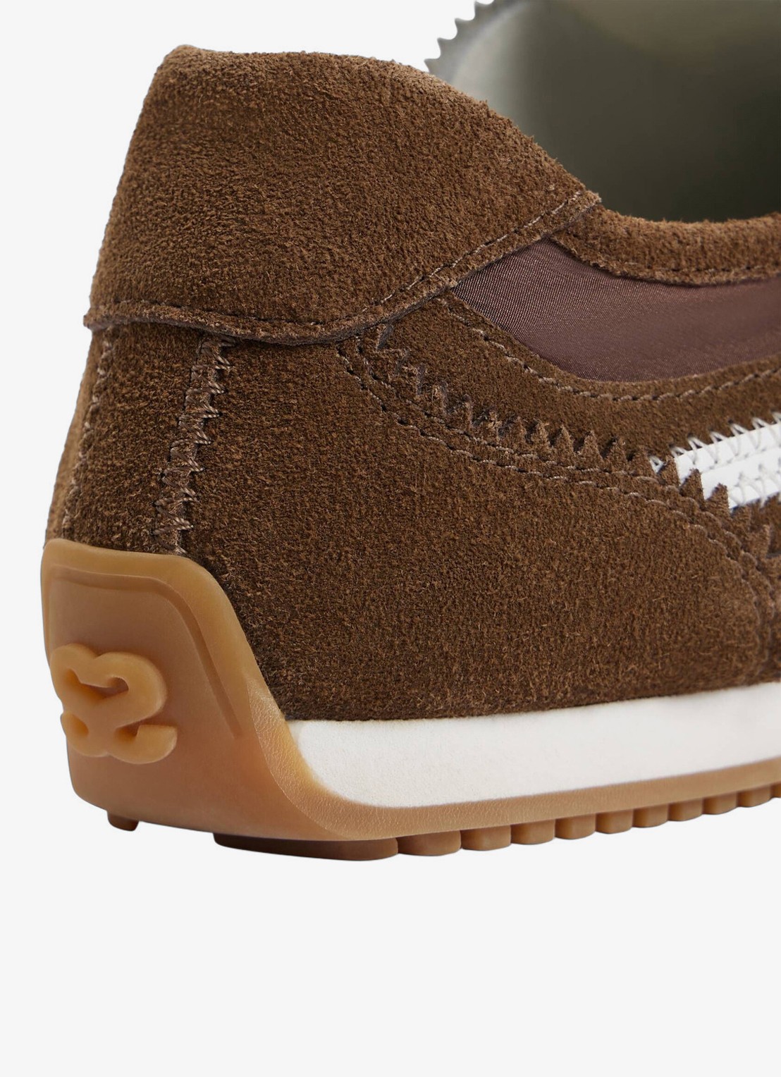 Sandro Sneaker van suède  - detail 6 bruin