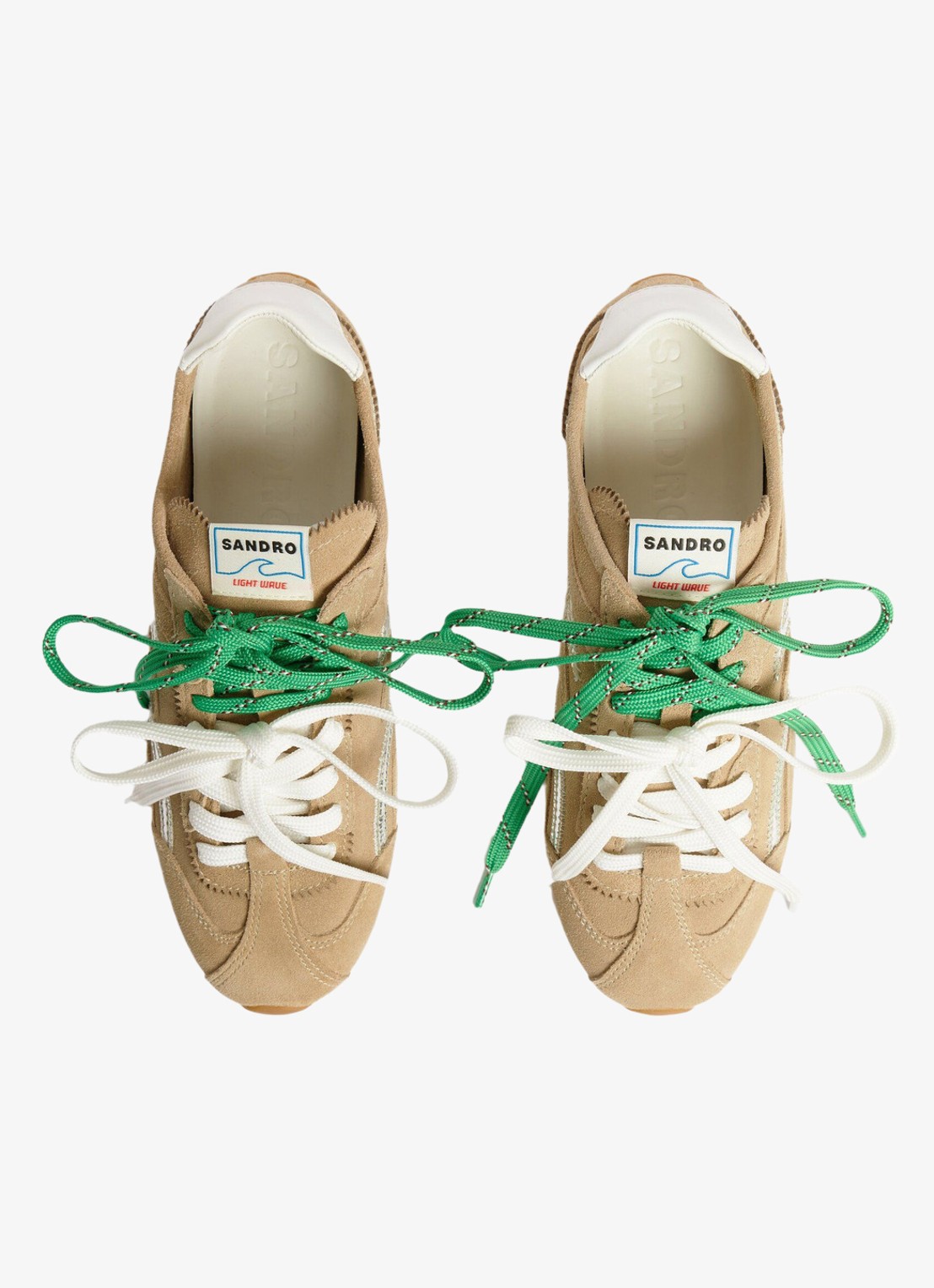 Sandro Sneaker van suède - detail 3 beige