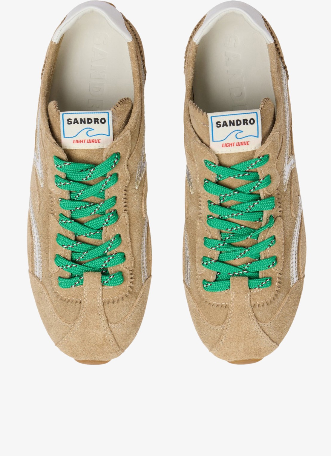 Sandro Sneaker van suède - detail 7 beige