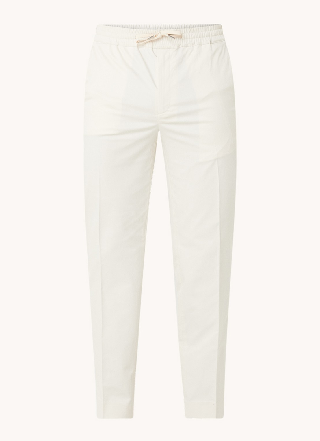 Sandro Straight fit chino  met steekzakken - voorkant 3 creme