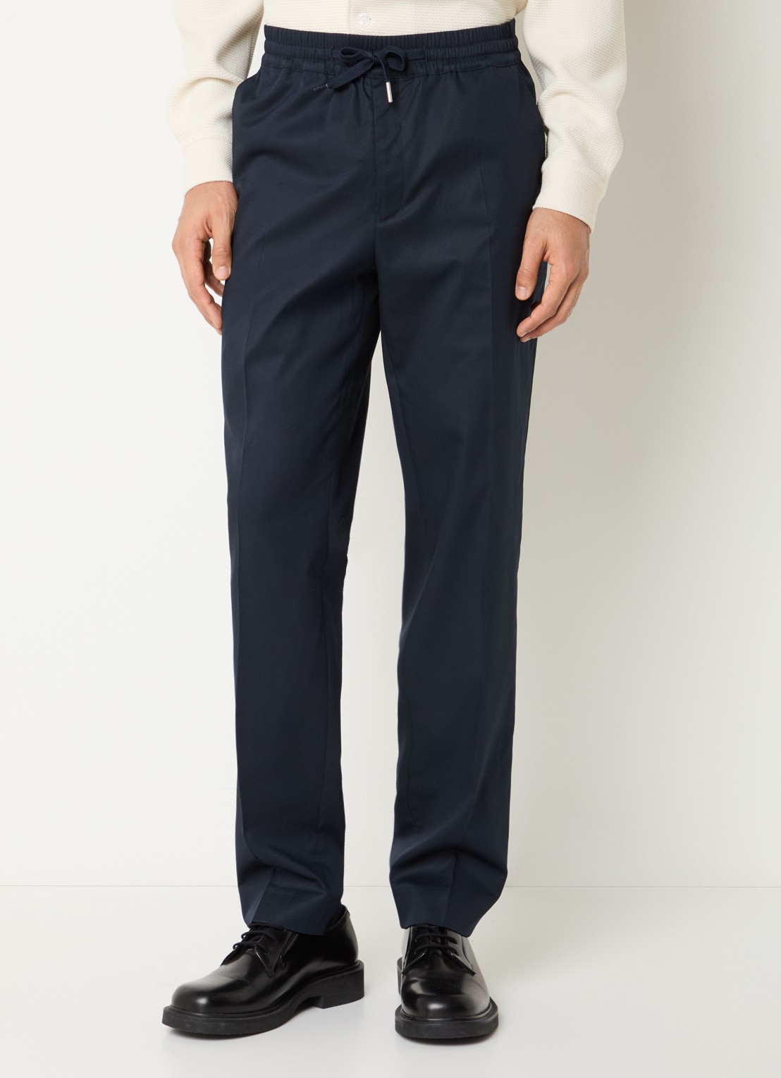 Sandro Straight fit chino  met steekzakken - detail 4 indigo
