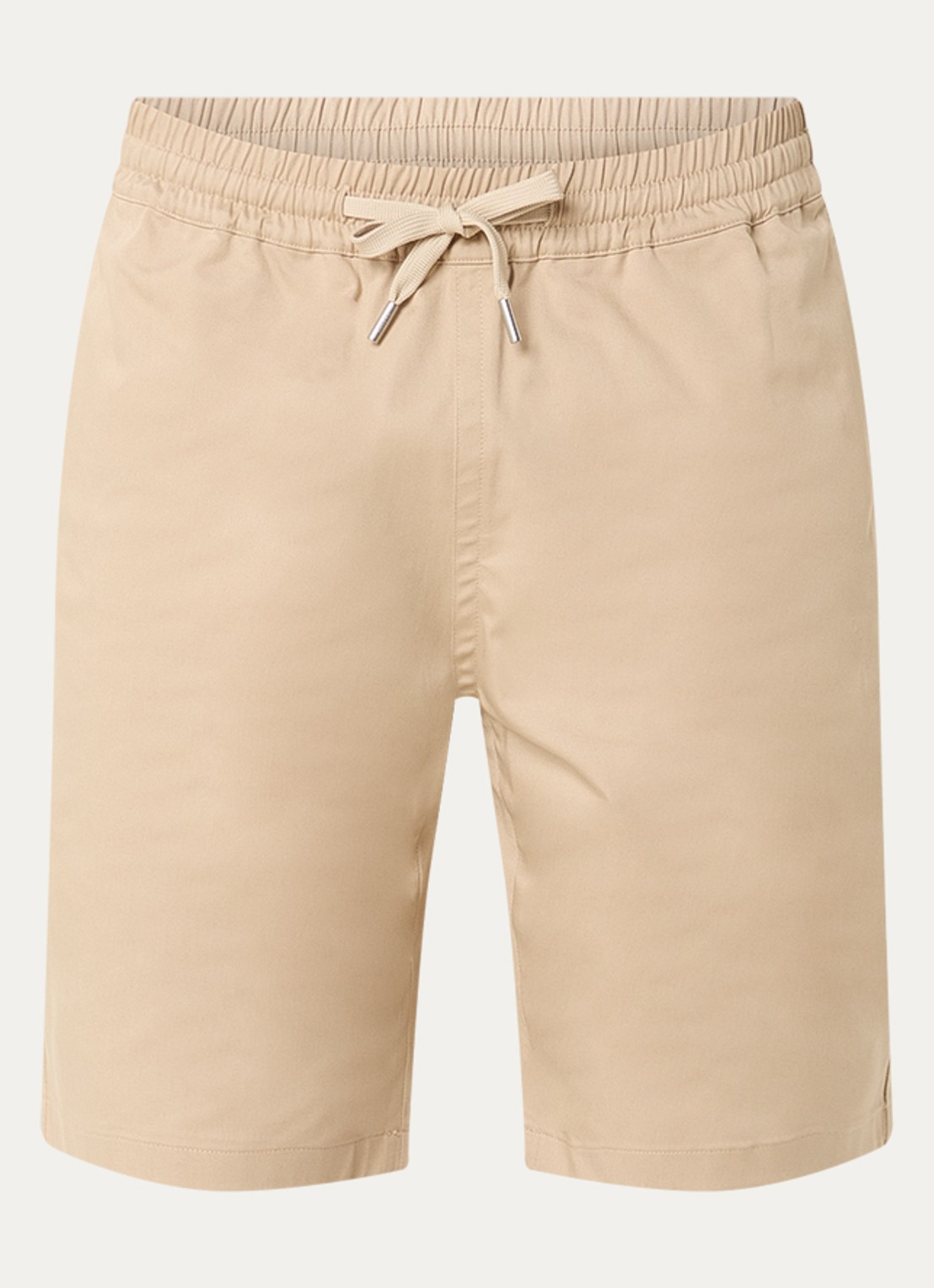 Sandro Straight fit korte broek met steekzakken - voorkant beige