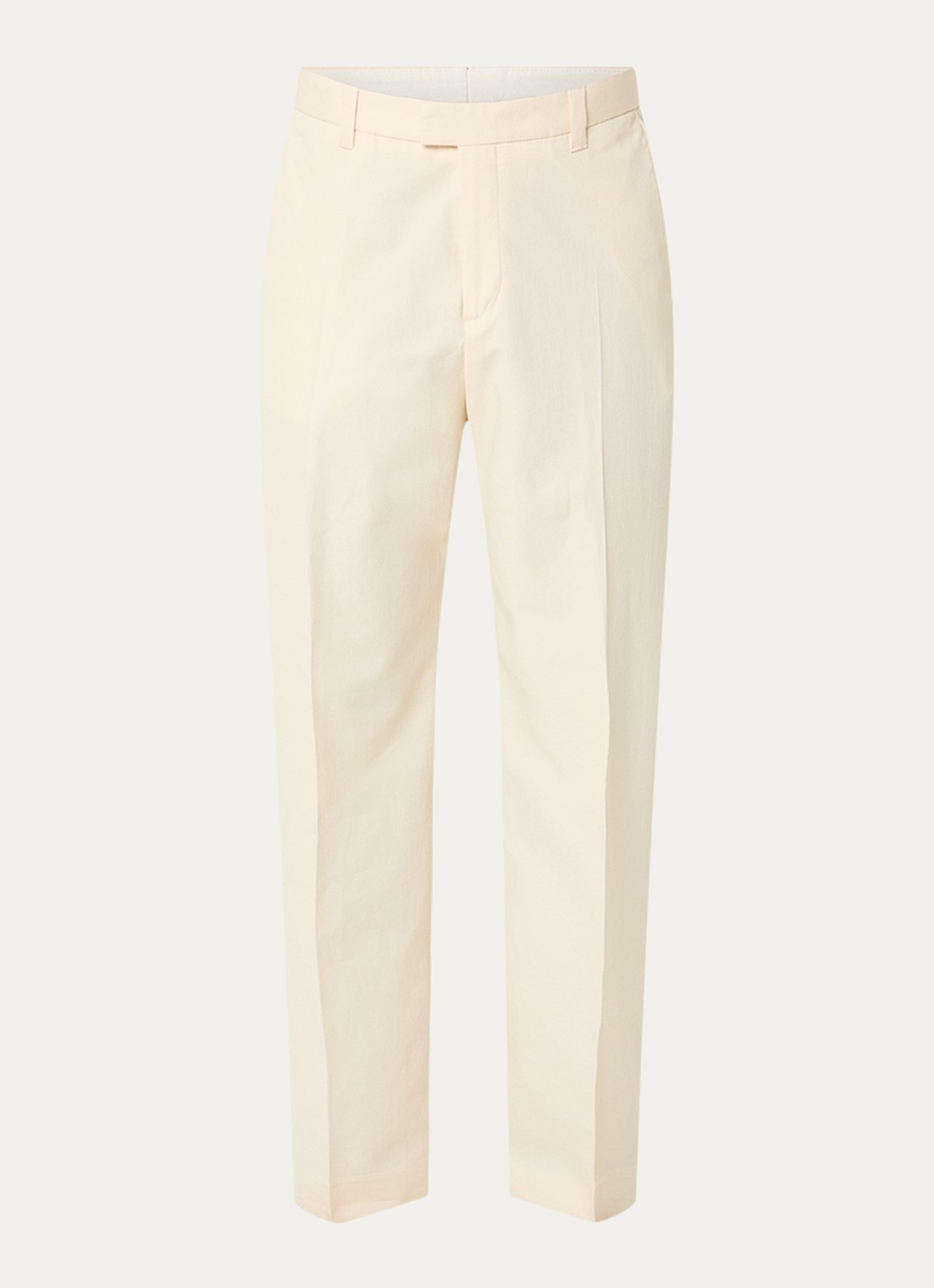Sandro Straight fit pantalon met steekzakken - voorkant 2 ivoor