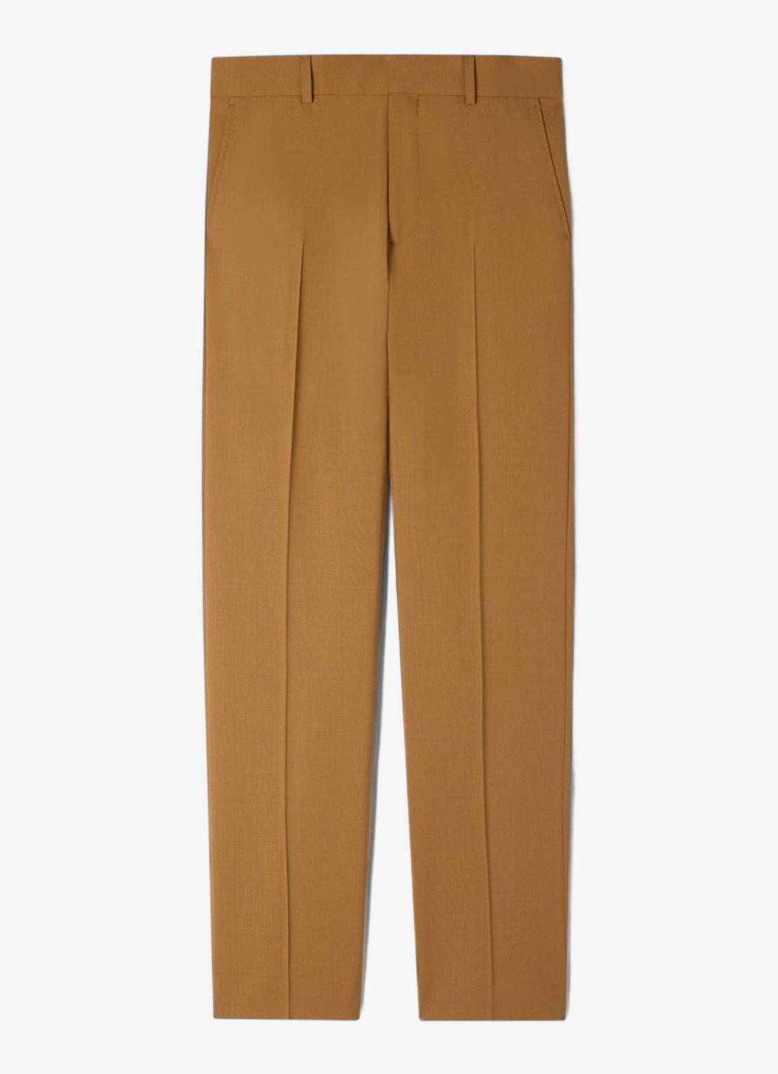 Sandro Straight fit pantalon met steekzakken - voorkant camel