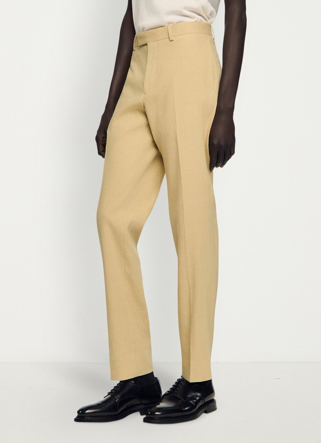 Sandro Straight fit pantalon - detail sand / beige