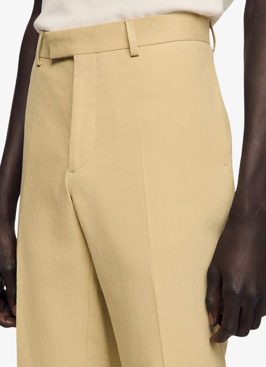 Sandro Straight fit pantalon - detail 3 sand / beige
