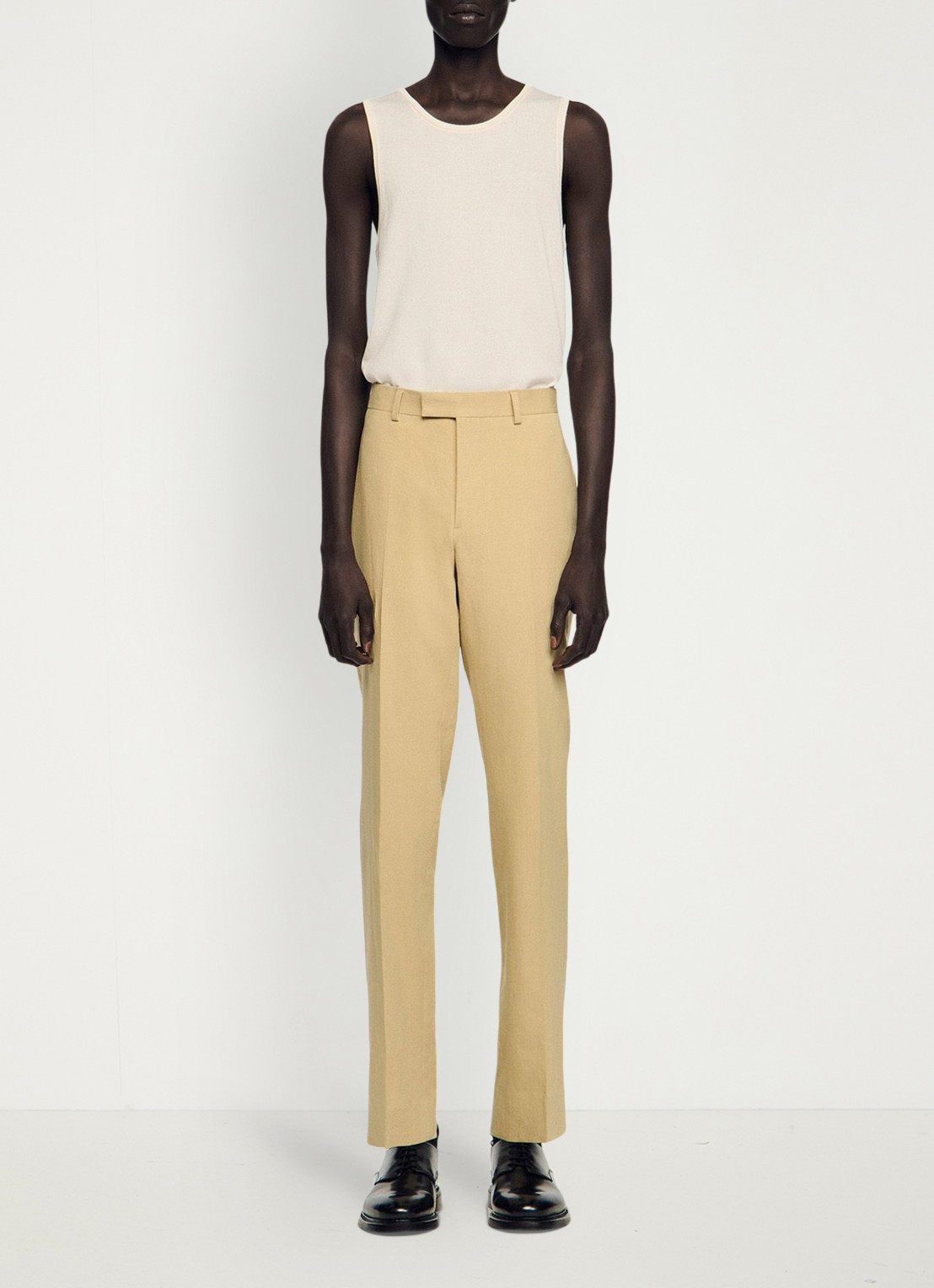 Sandro Straight fit pantalon - detail 4 sand / beige