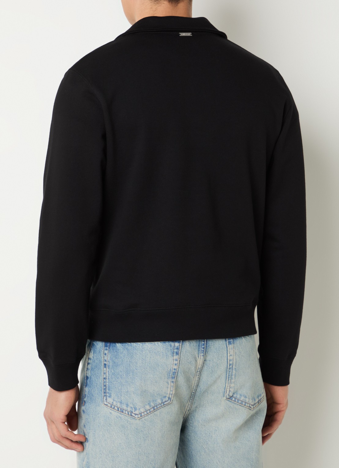 Sandro Sweater met halve rits - achterkant 3 zwart