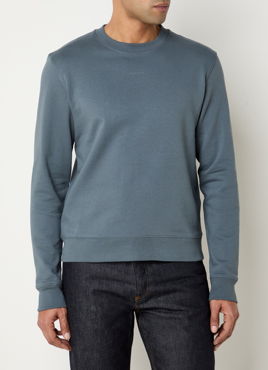 Sandro Sweater met logo - detail 3 grijs
