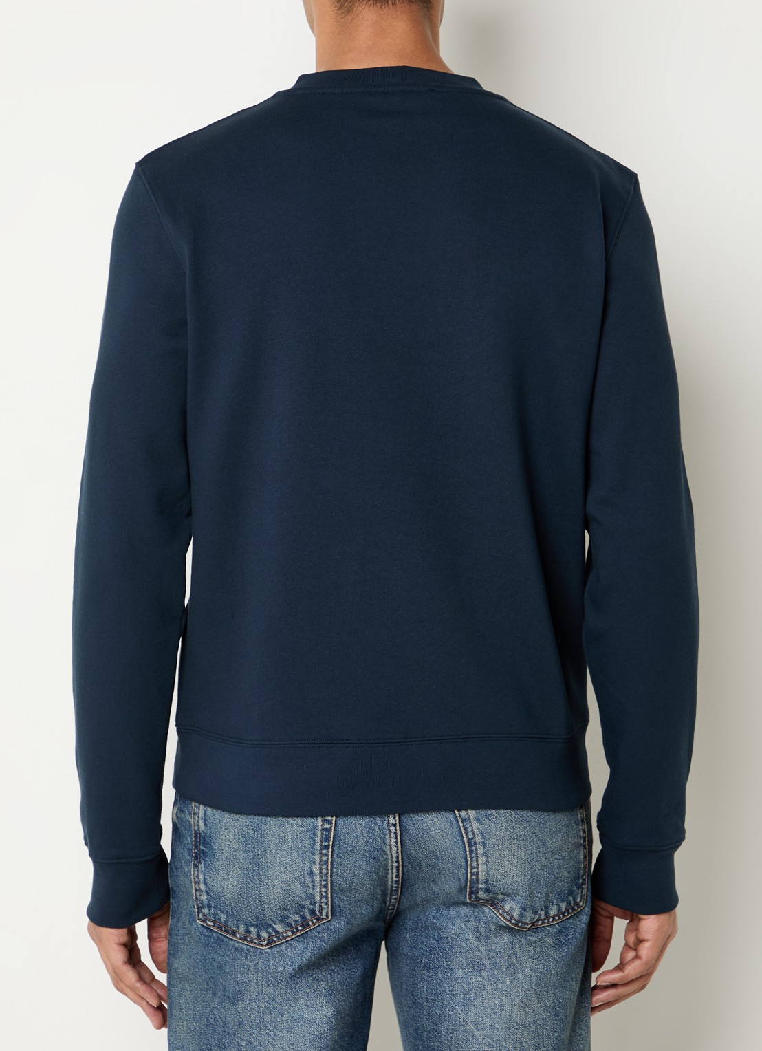 Sandro Sweater met logo - achterkant donkerblauw