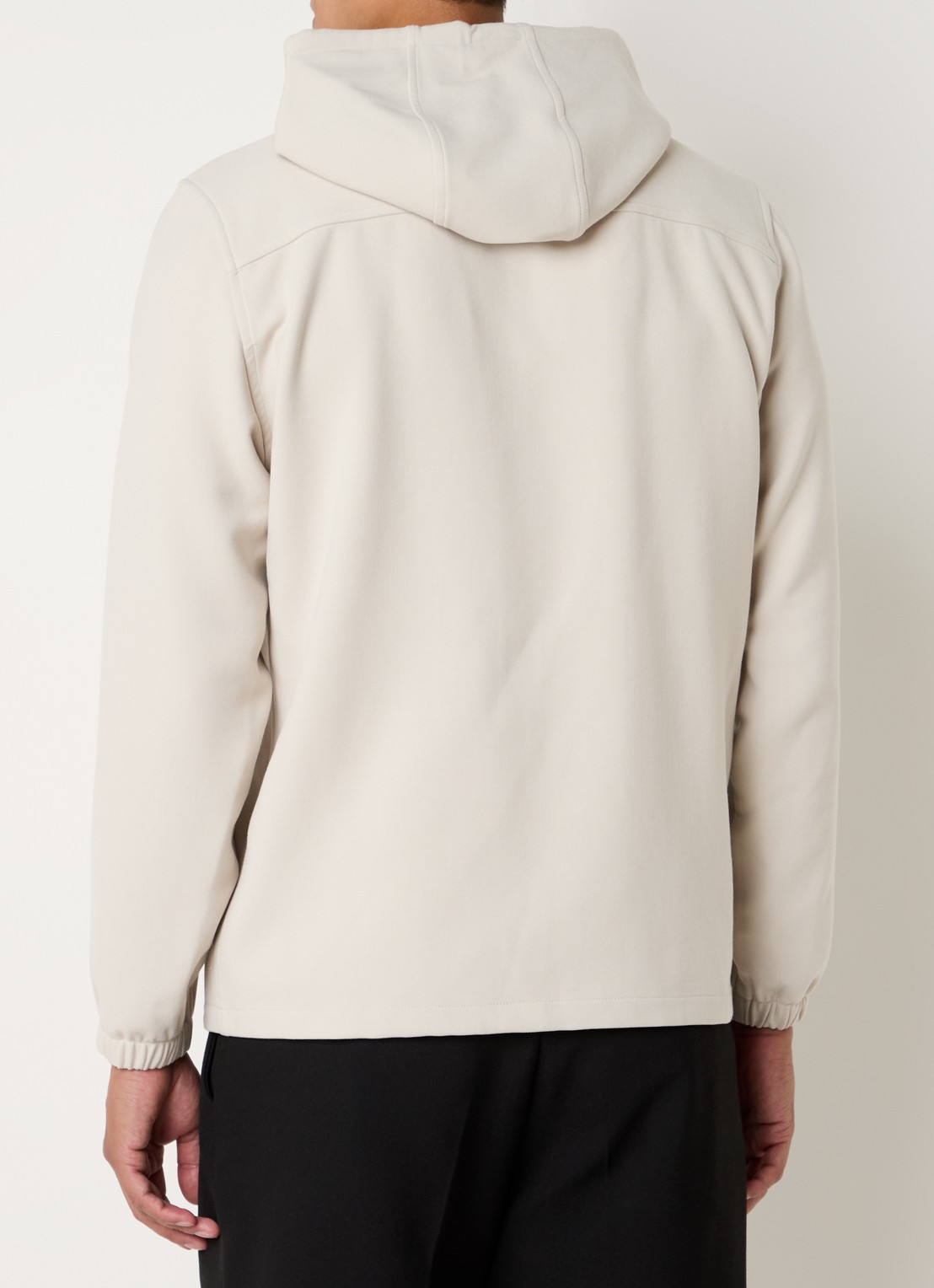 Sandro Sweatvest met capuchon - achterkant beige