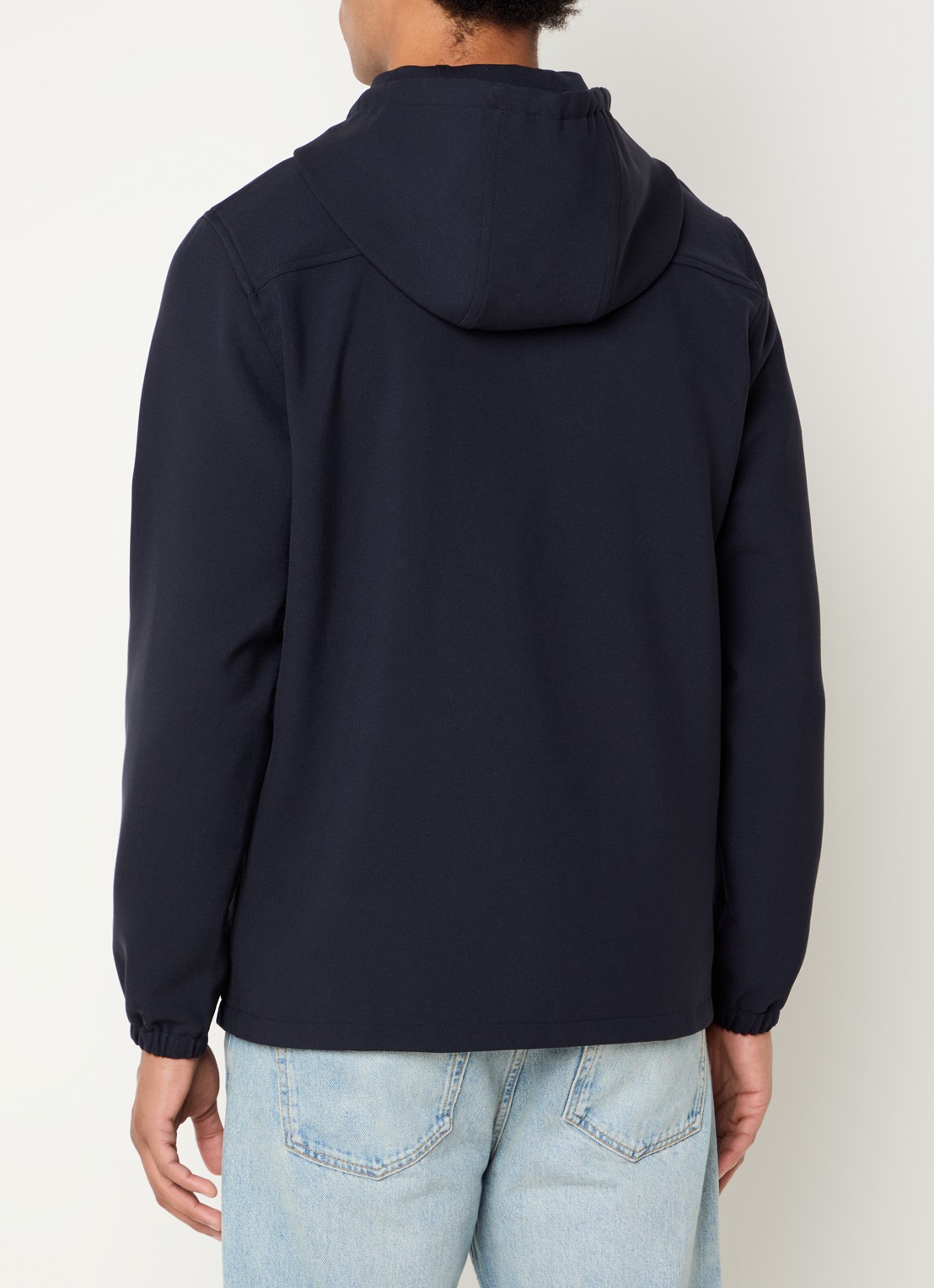 Sandro Sweatvest met capuchon - achterkant donkerblauw