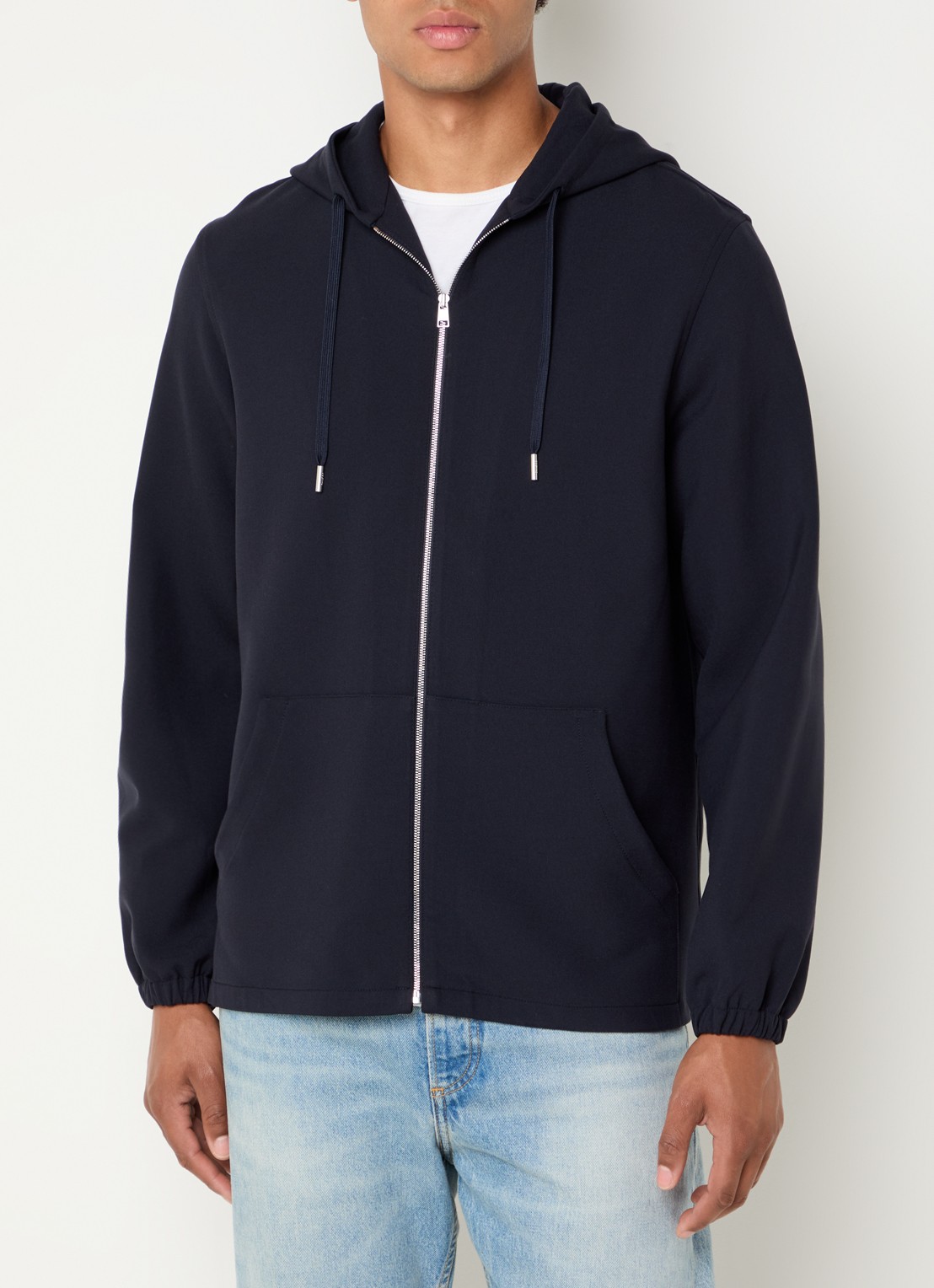 Sandro Sweatvest met capuchon - detail 2 donkerblauw