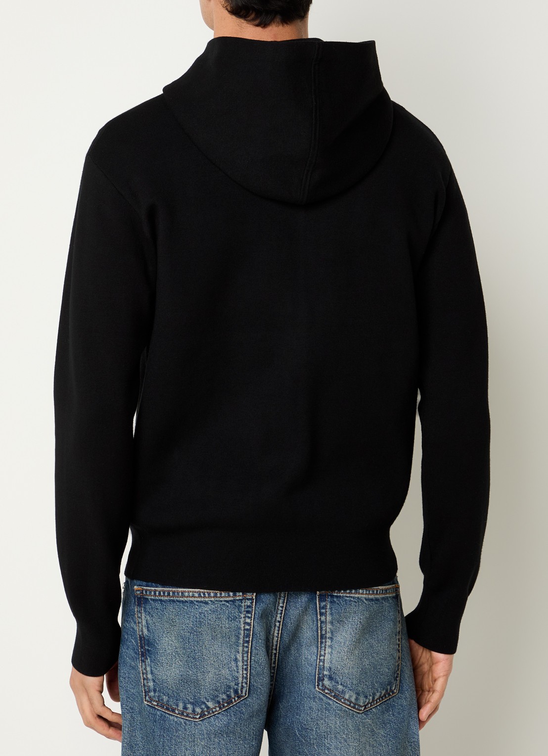 Sandro Sweatvest met capuchon - achterkant 3 zwart