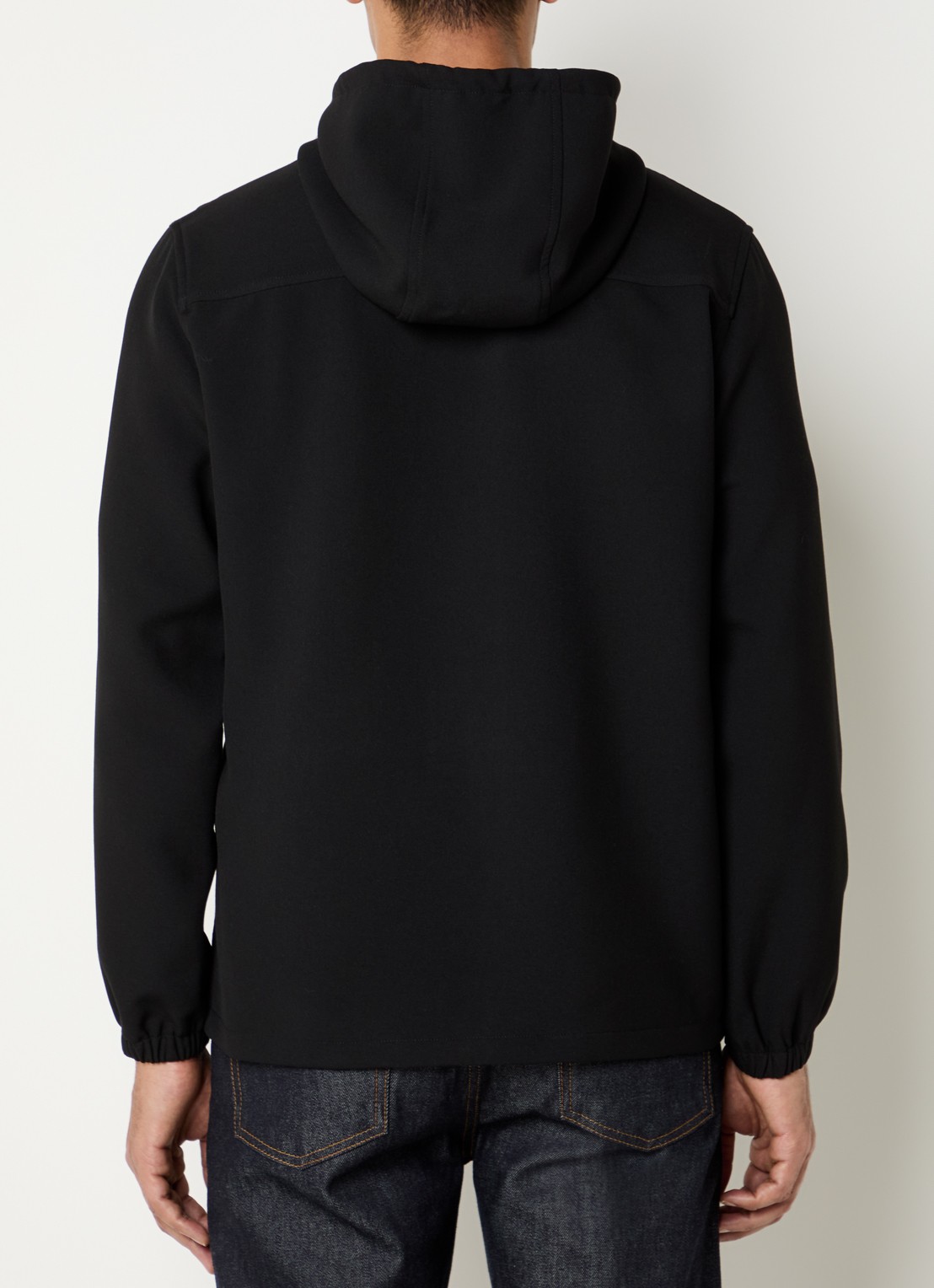 Sandro Sweatvest met capuchon - achterkant 3 zwart