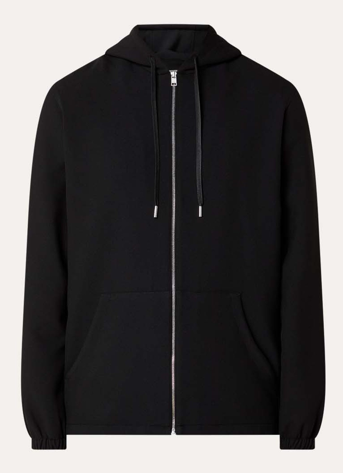 Sandro Sweatvest met capuchon - voorkant zwart