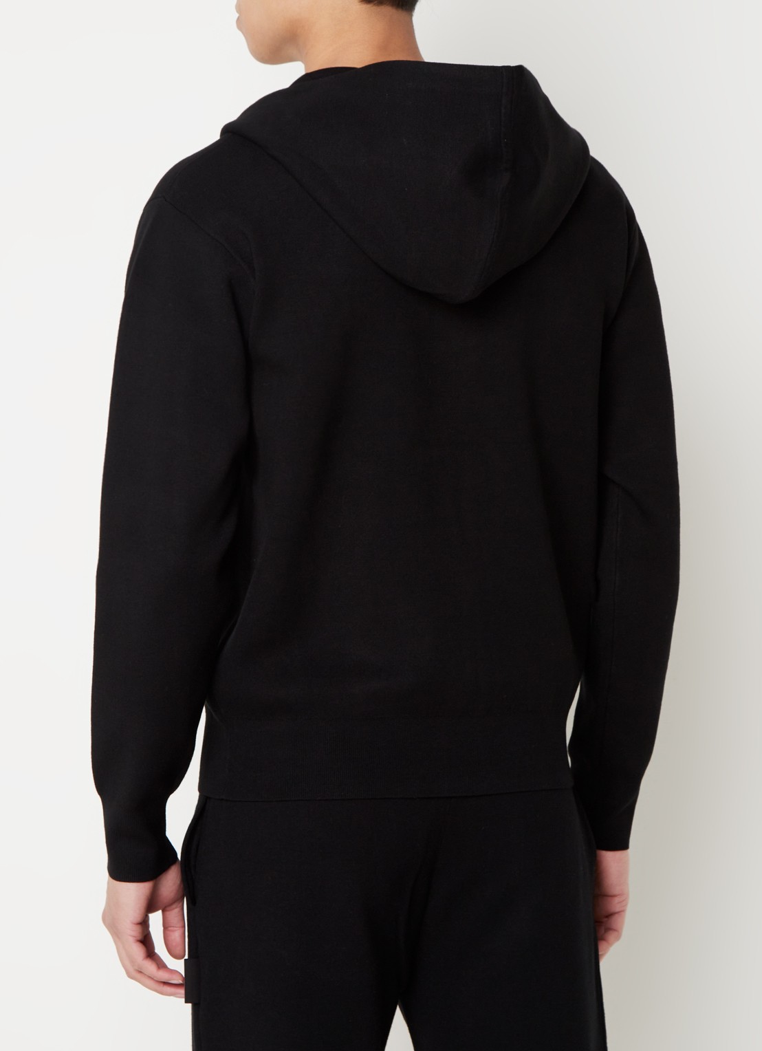 Sandro Sweatvest met steekzakken en logo - achterkant 5 zwart