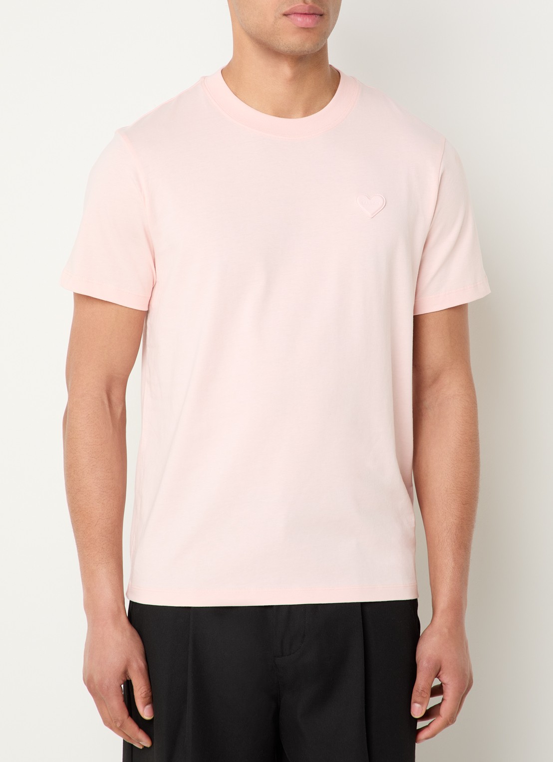 Sandro T-shirt met logo - detail 4 zalmroze