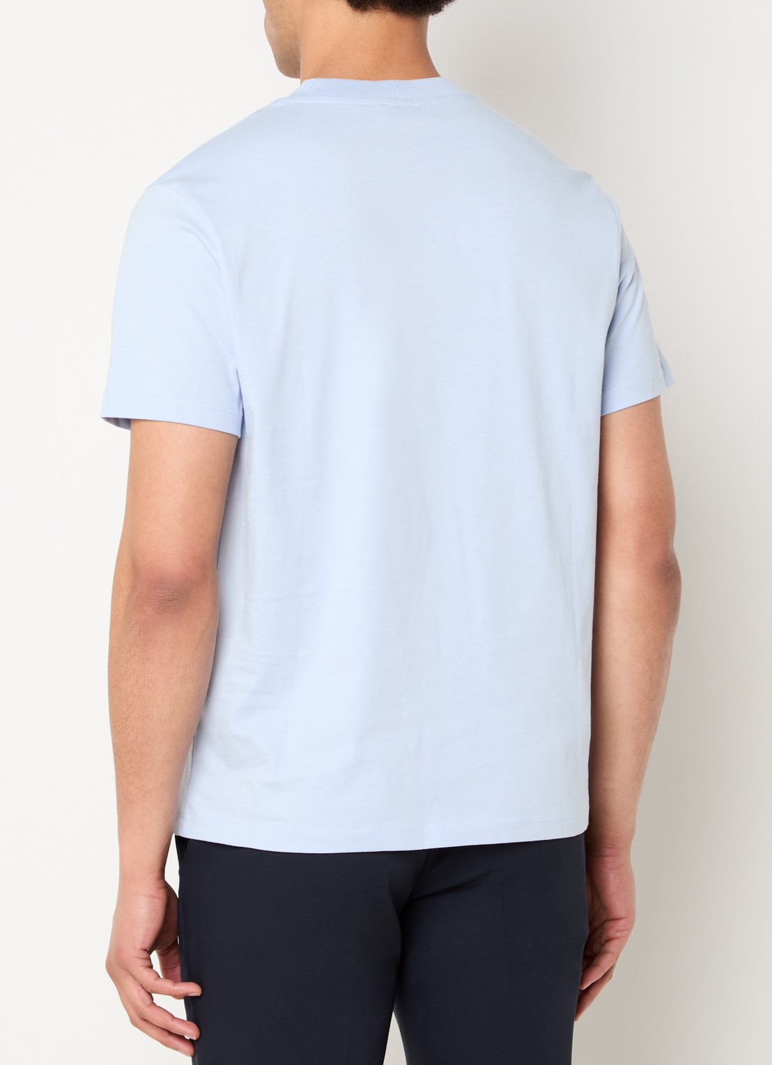Sandro T-shirt met logo - achterkant 3 lichtblauw