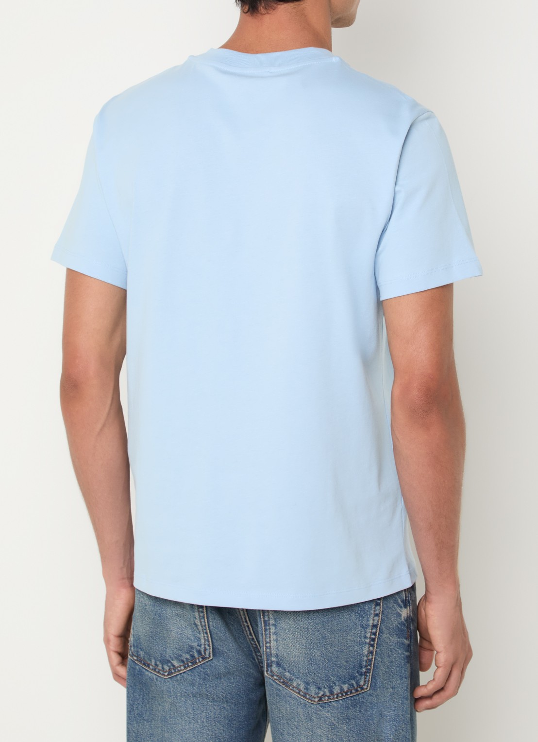Sandro T-shirt met logo - achterkant 4 lichtblauw