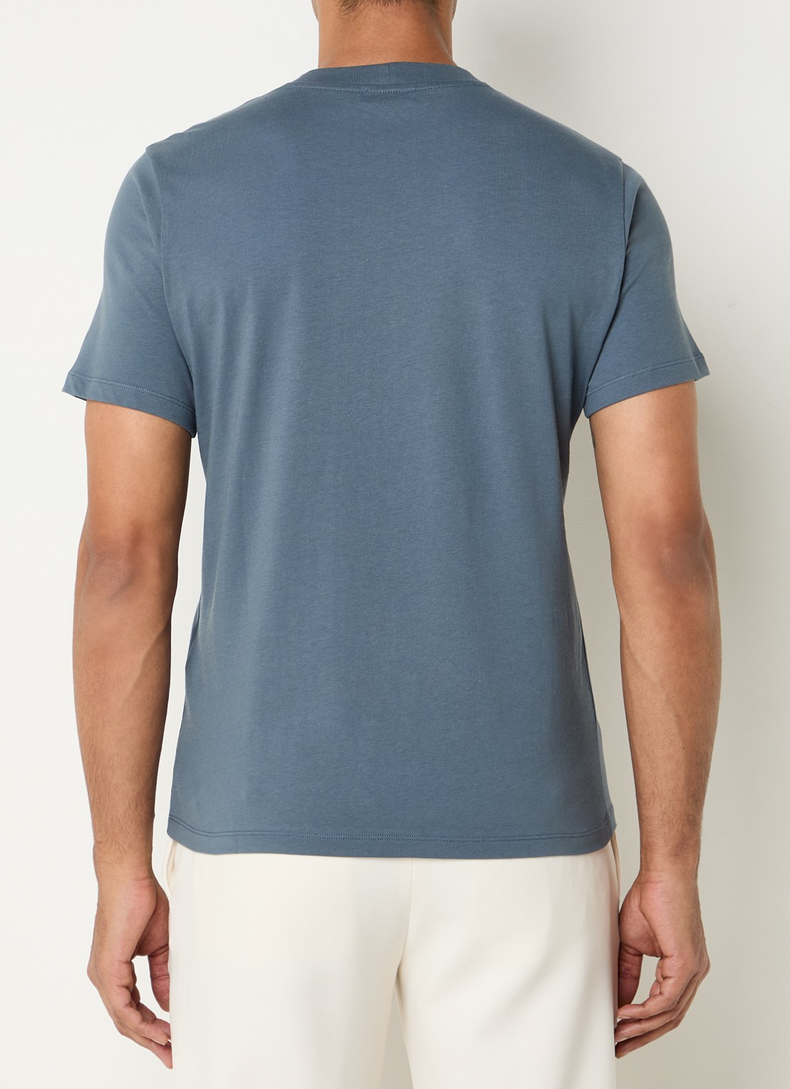 Sandro T-shirt met logo - achterkant 3 blauwgrijs