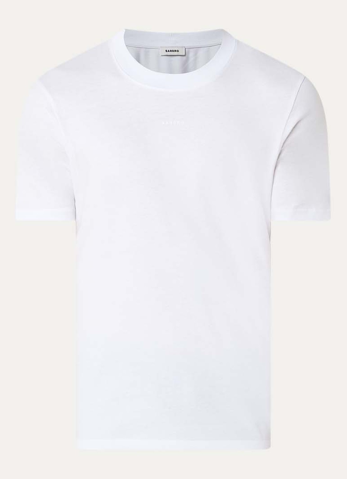 Sandro T-shirt met logo - voorkant wit