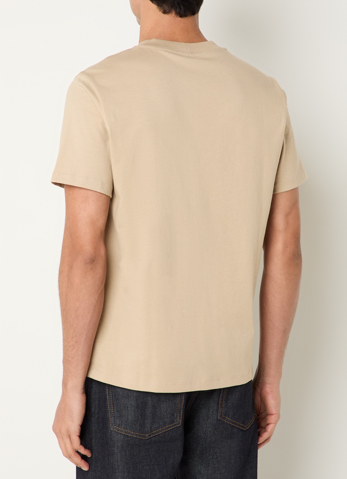 Sandro T-shirt met logo - achterkant 2 beige