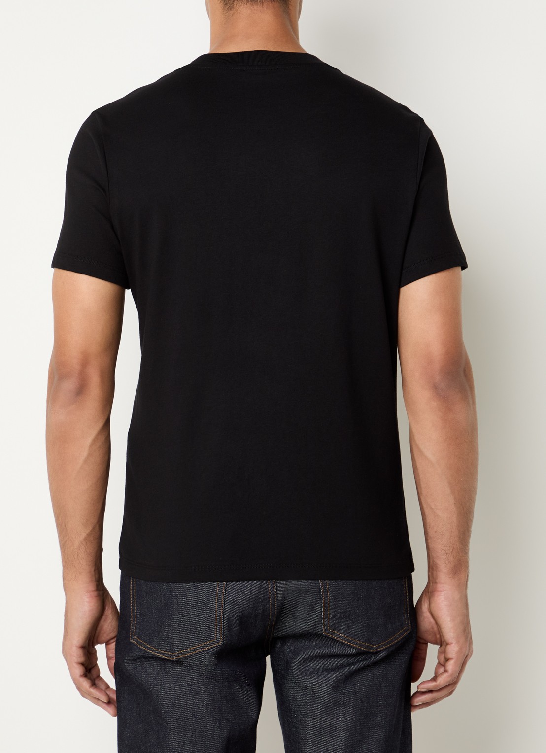 Sandro T-shirt met logo - achterkant 3 zwart