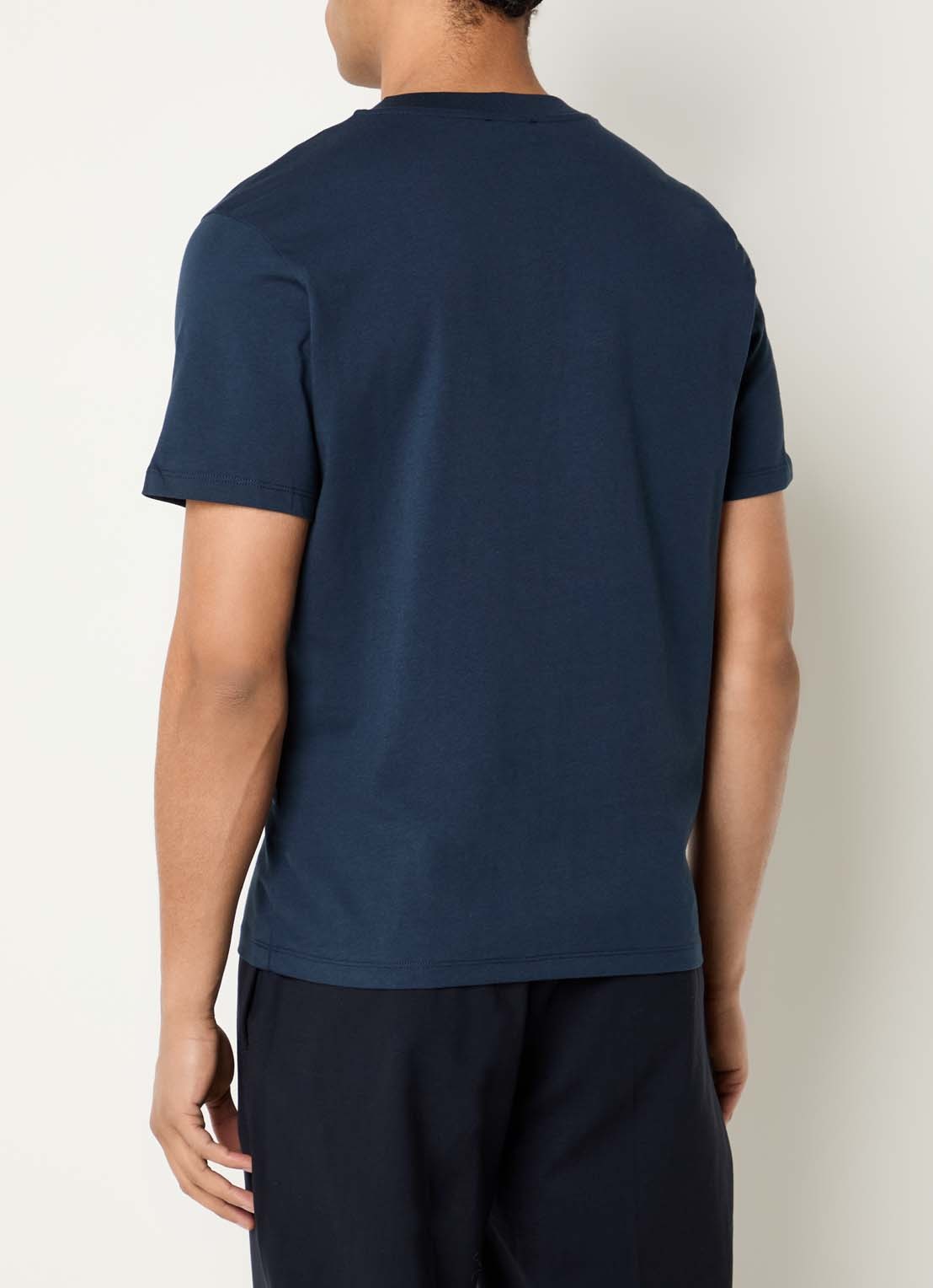 Sandro T-shirt met logo - achterkant 2 donkerblauw