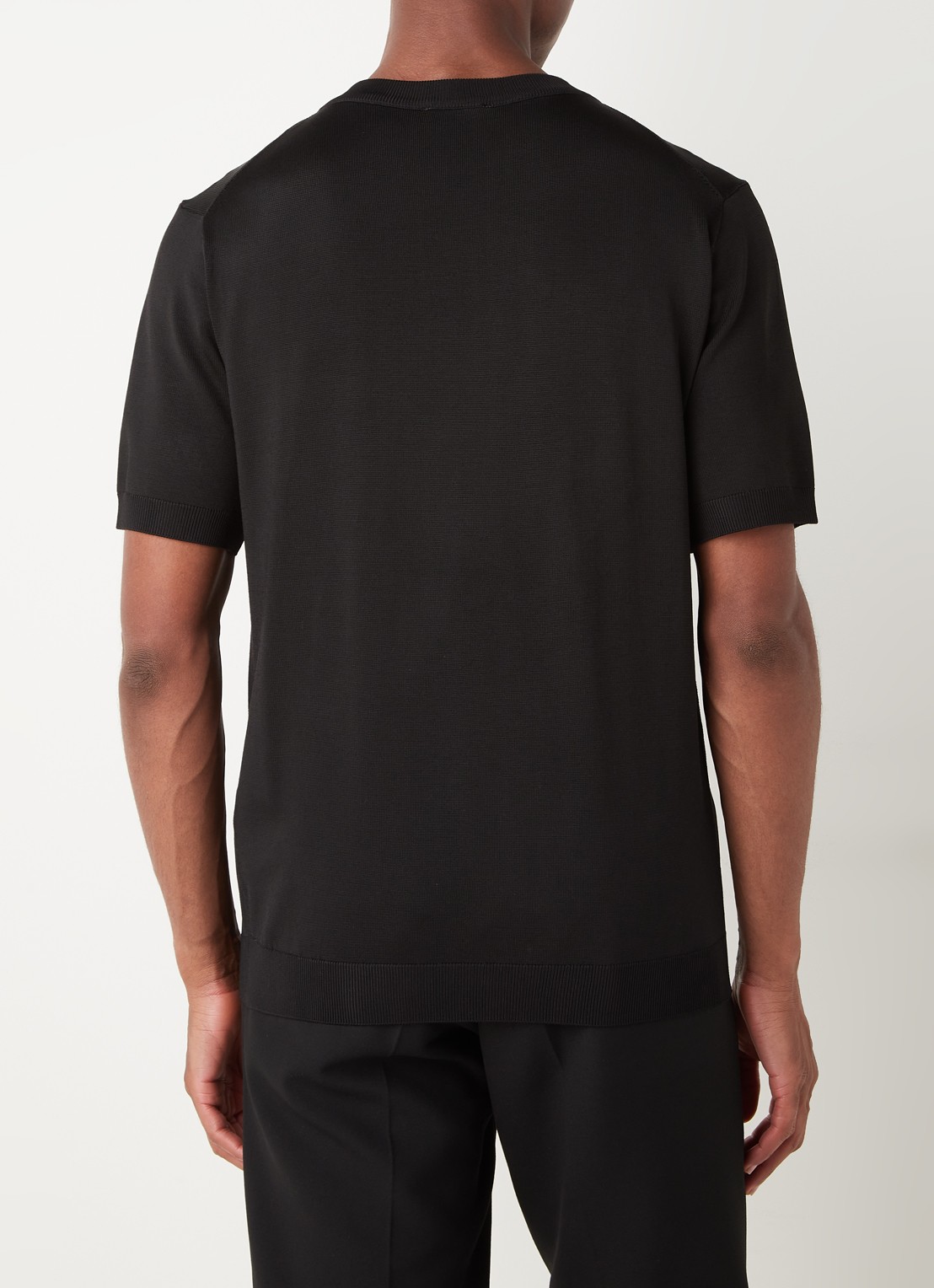 Sandro T-shirt met ronde hals - achterkant 4 zwart