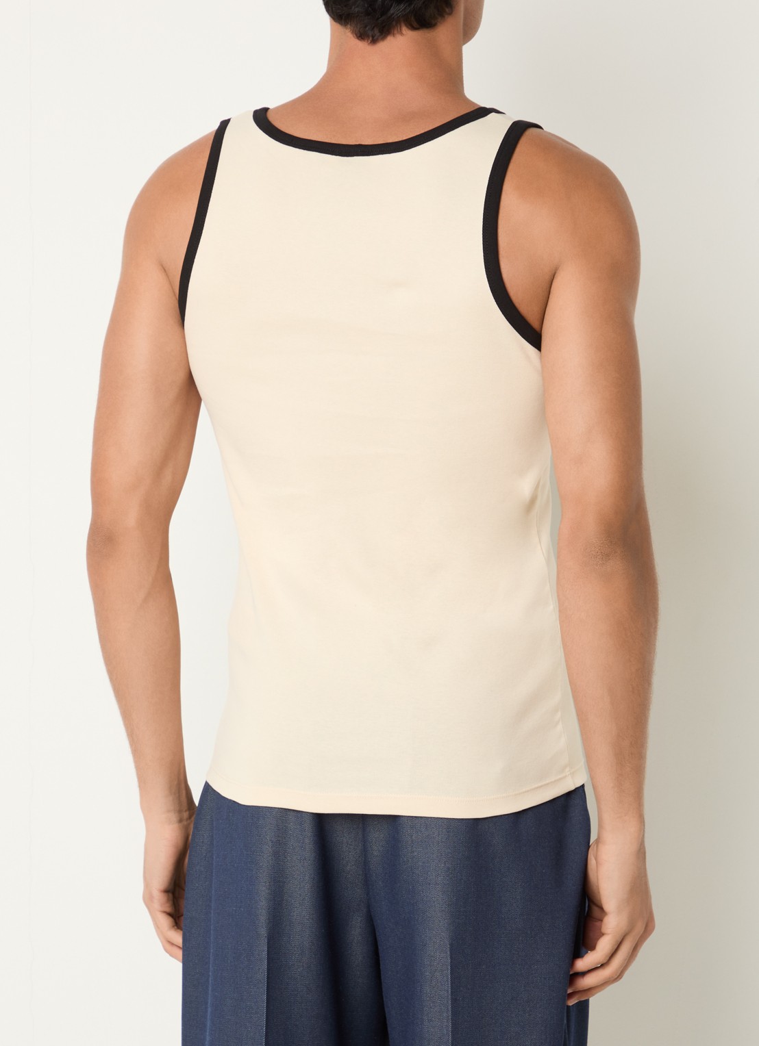 Sandro Tanktop met logoborduring - achterkant 4 beige