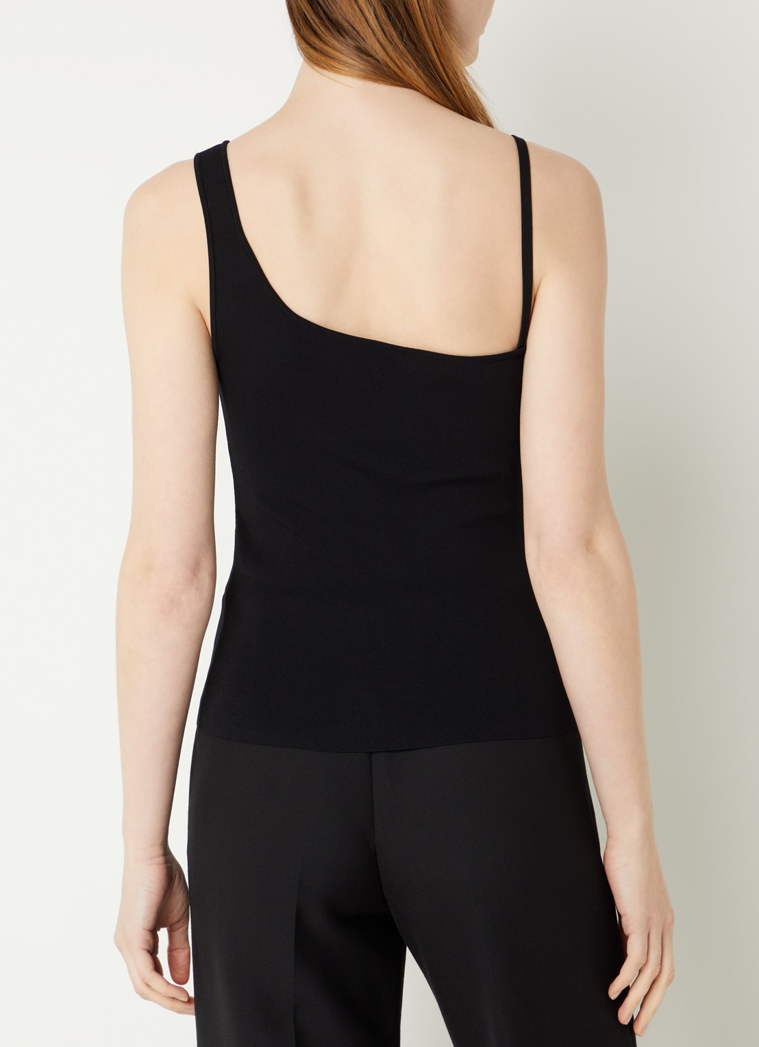 Sandro Top met asymmetrische hals - achterkant 4 zwart