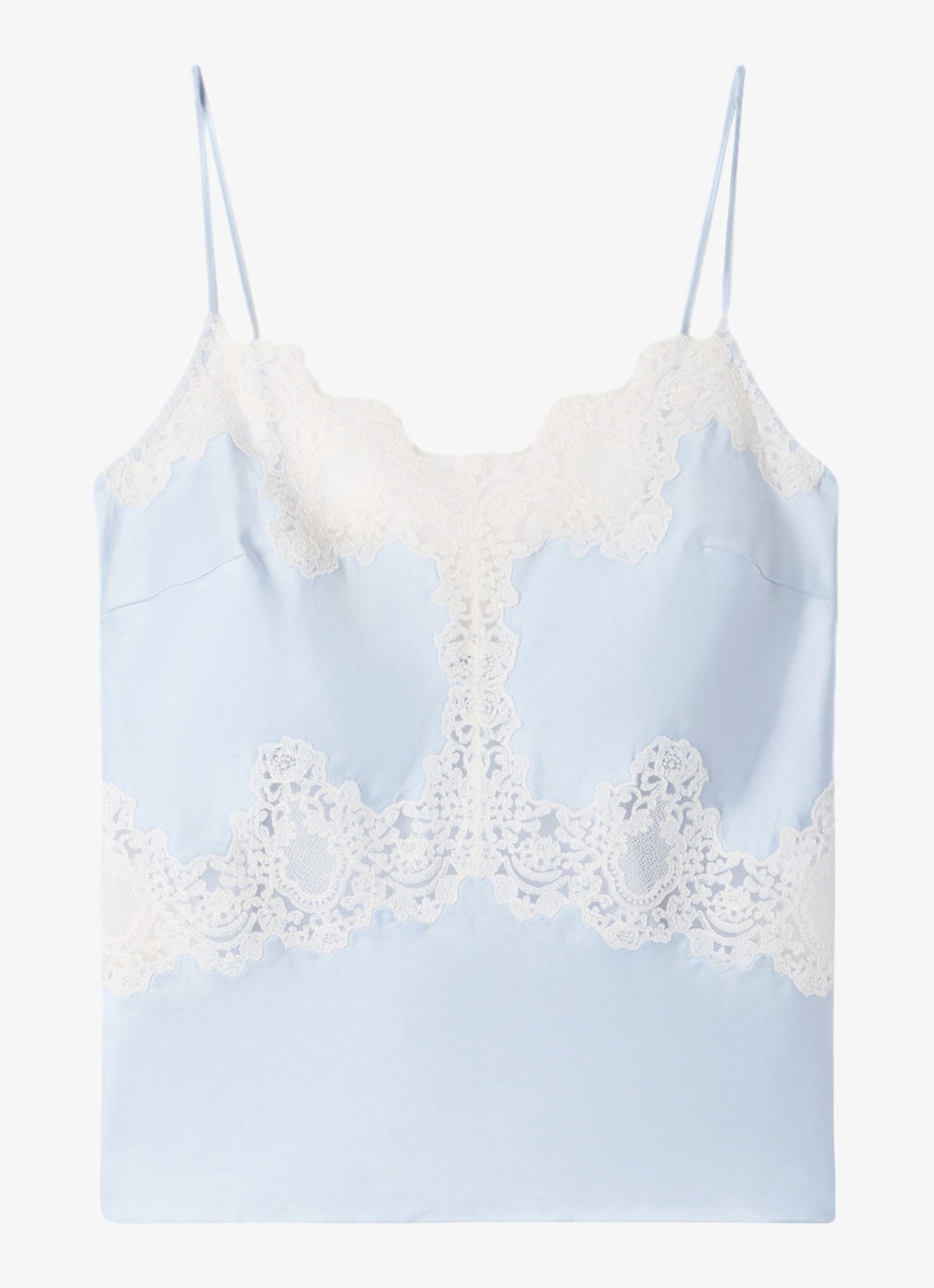Sandro Top met details van kant - voorkant lichtblauw