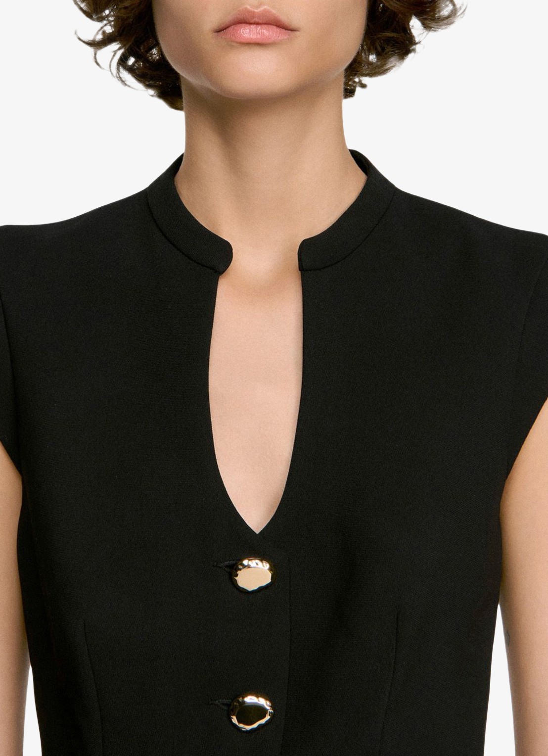 Sandro Top met peplum - detail 3 zwart