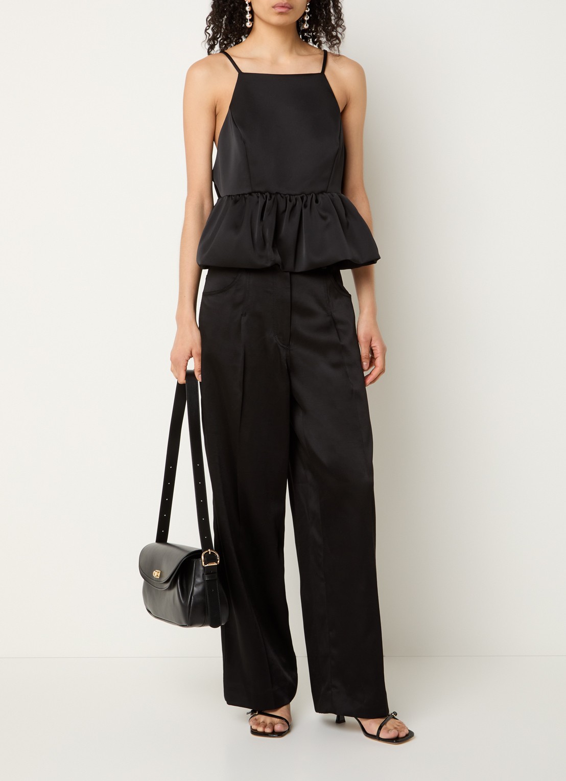 Sandro Top met strik detail - voorkant 2 zwart