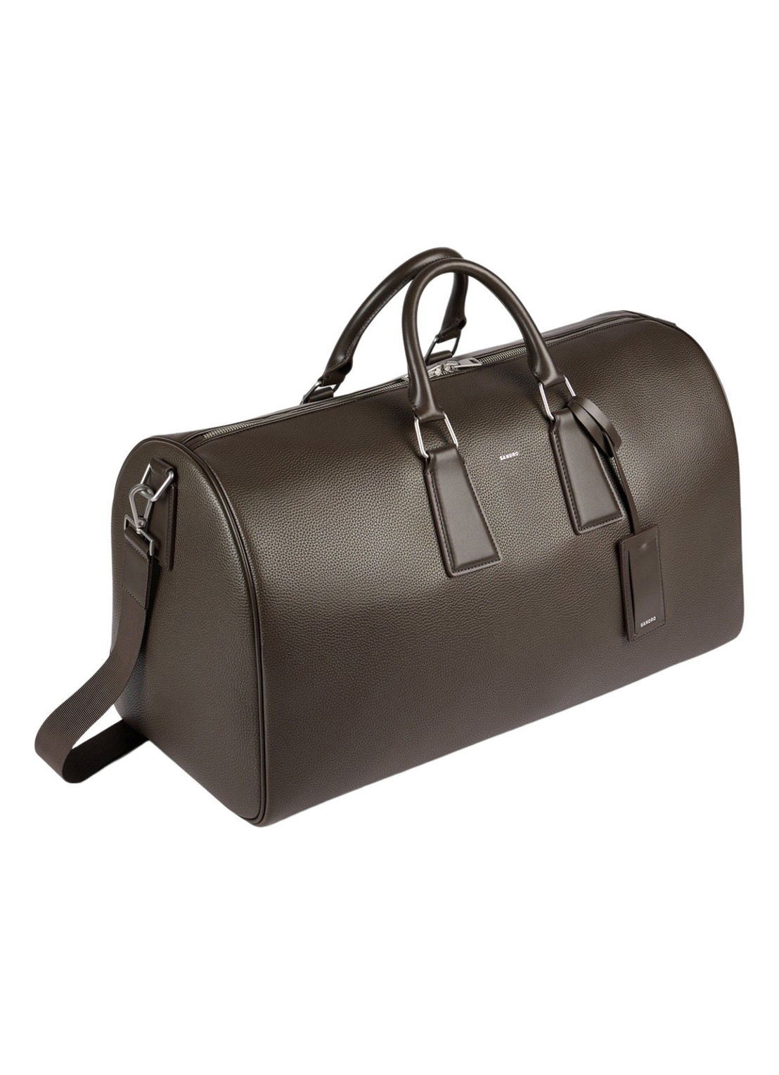 Sandro Weekendtas met afneembare schouderriem - voorkant 2 taupe