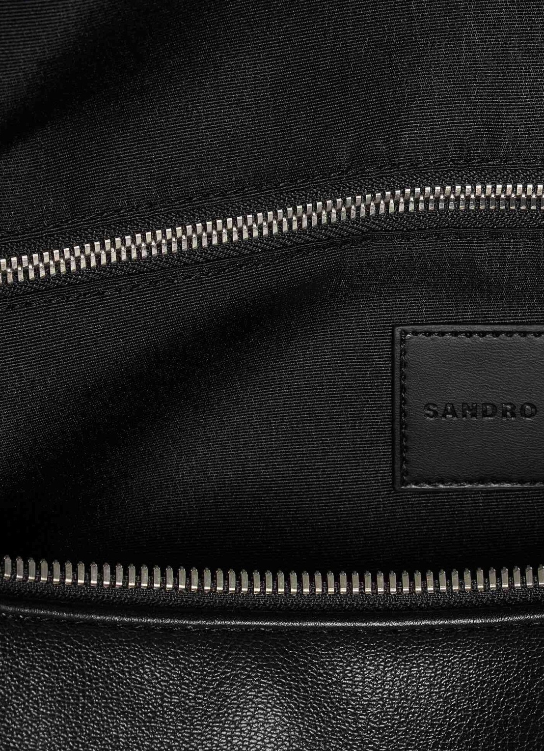 Sandro Weekendtas met logo - detail 2 zwart
