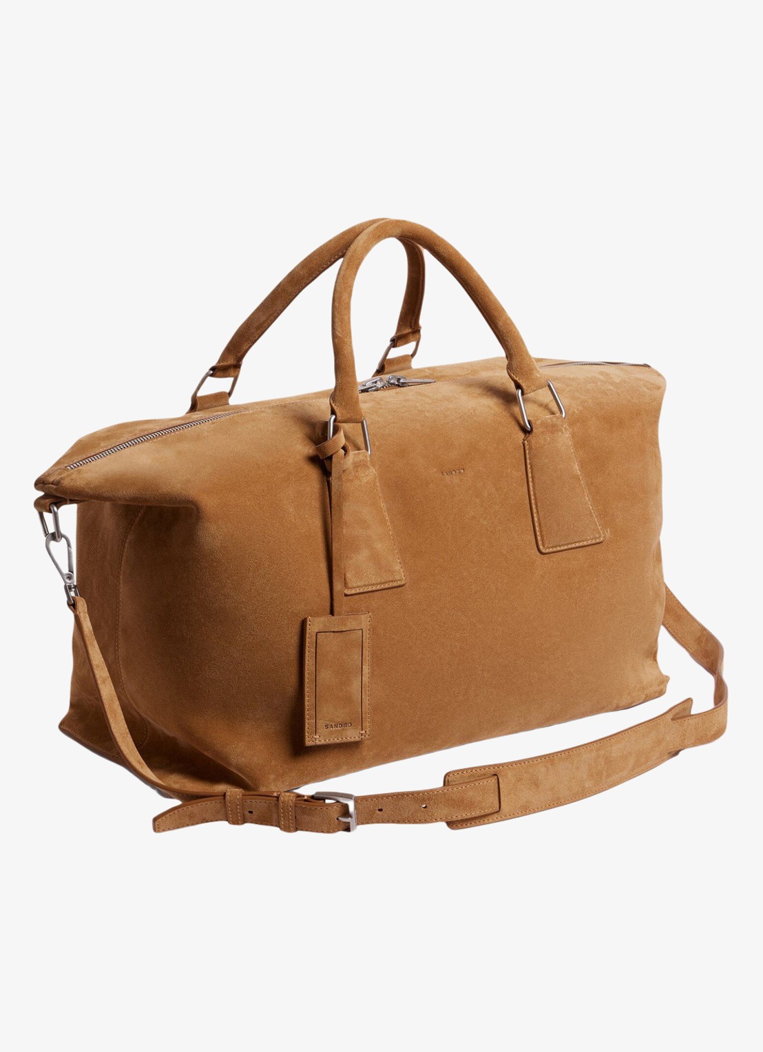 Sandro Weekendtas met logo - detail 3 camel / bruin
