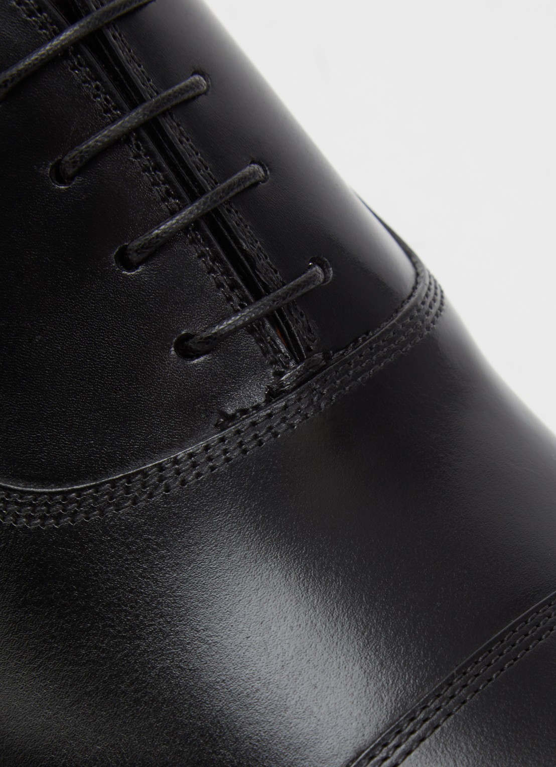 Santoni Archie veterschoen van leer - detail 4 zwart