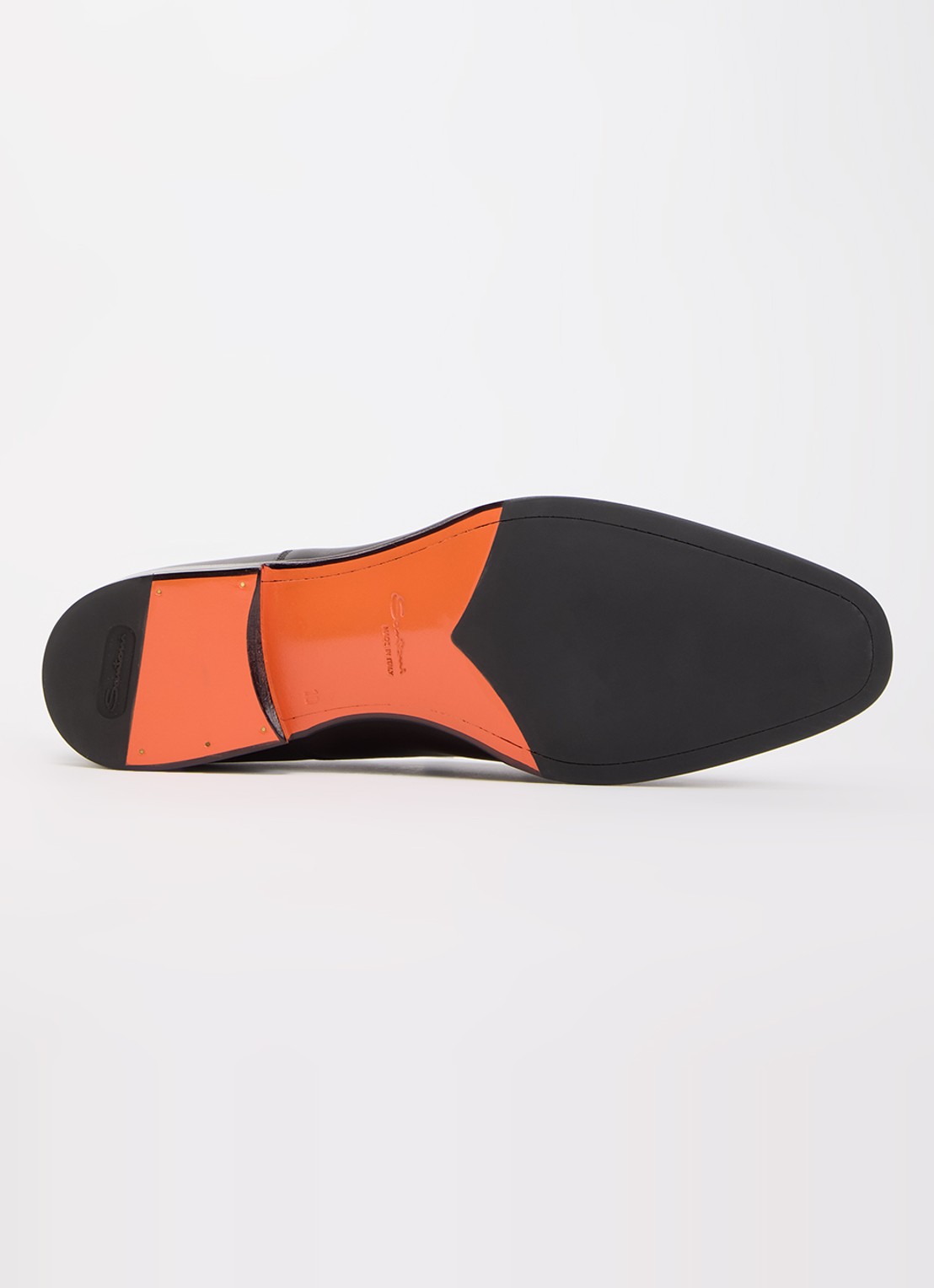 Santoni Archie veterschoen van leer - detail 4 donkerbruin